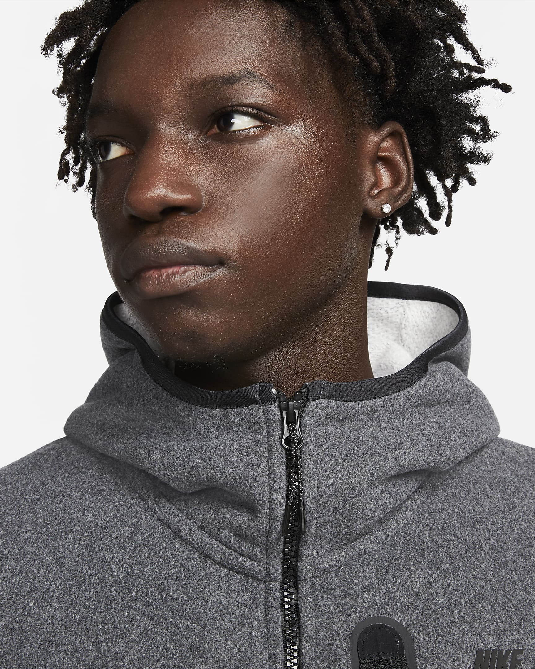 Nike Sportswear Tech Fleece Men's Fullzip Winterized Hoodie. Nike AT