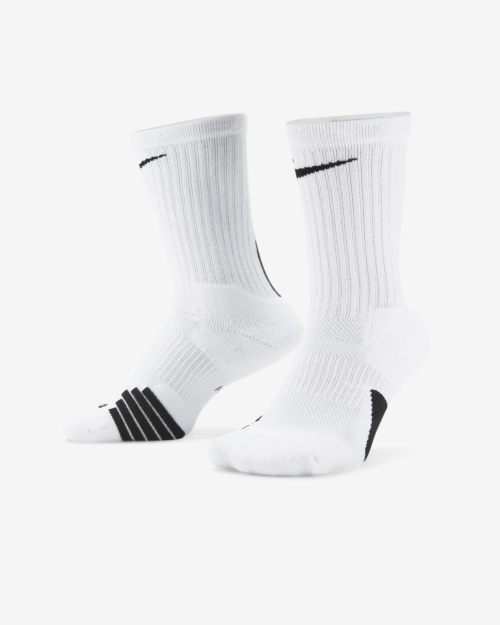 Chaussettes de basket Nike Elite Crew - Blanc/Noir/Noir