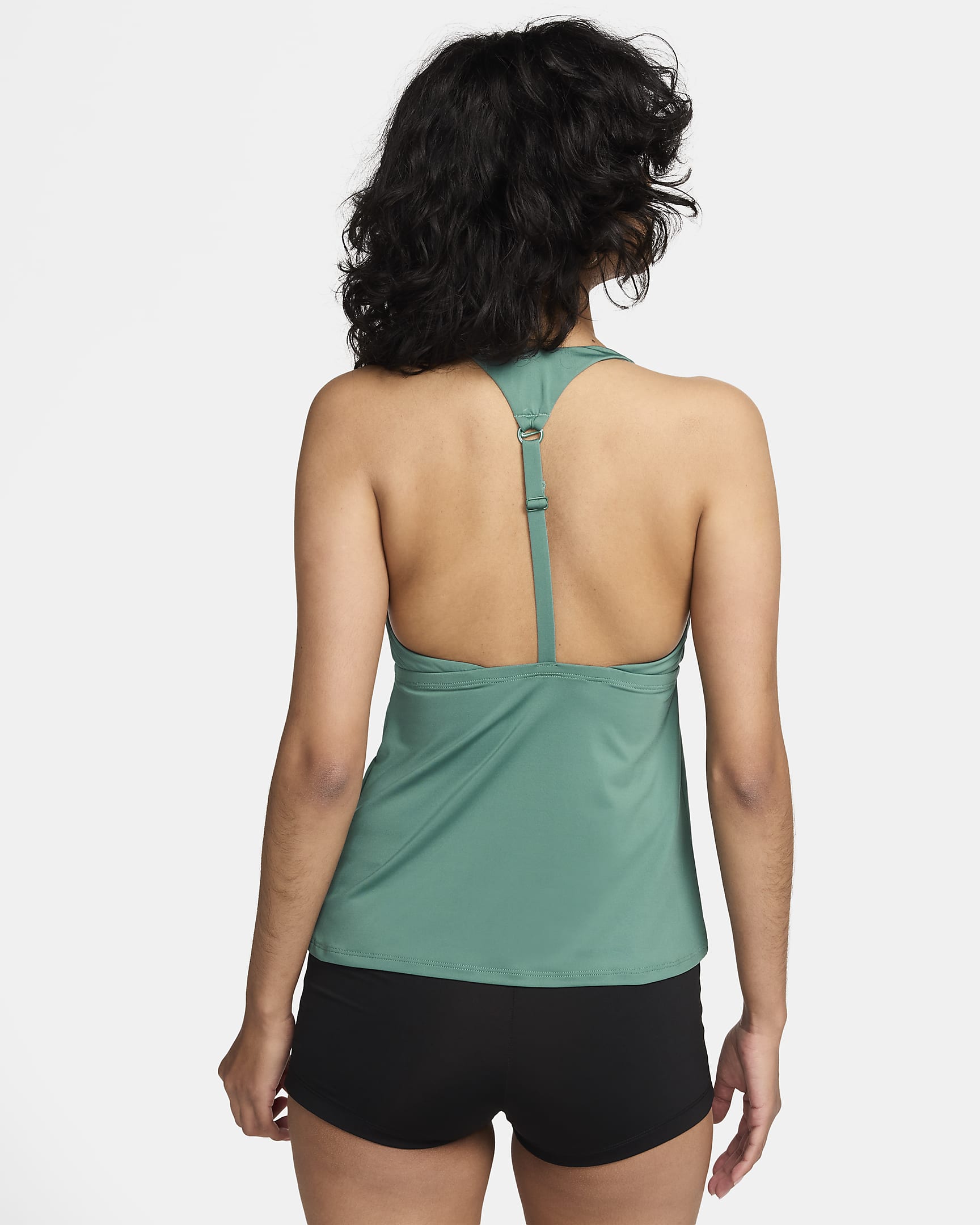 Top tankini de cuello cuadrado para mujer Nike Swim Essential - De costa a costa