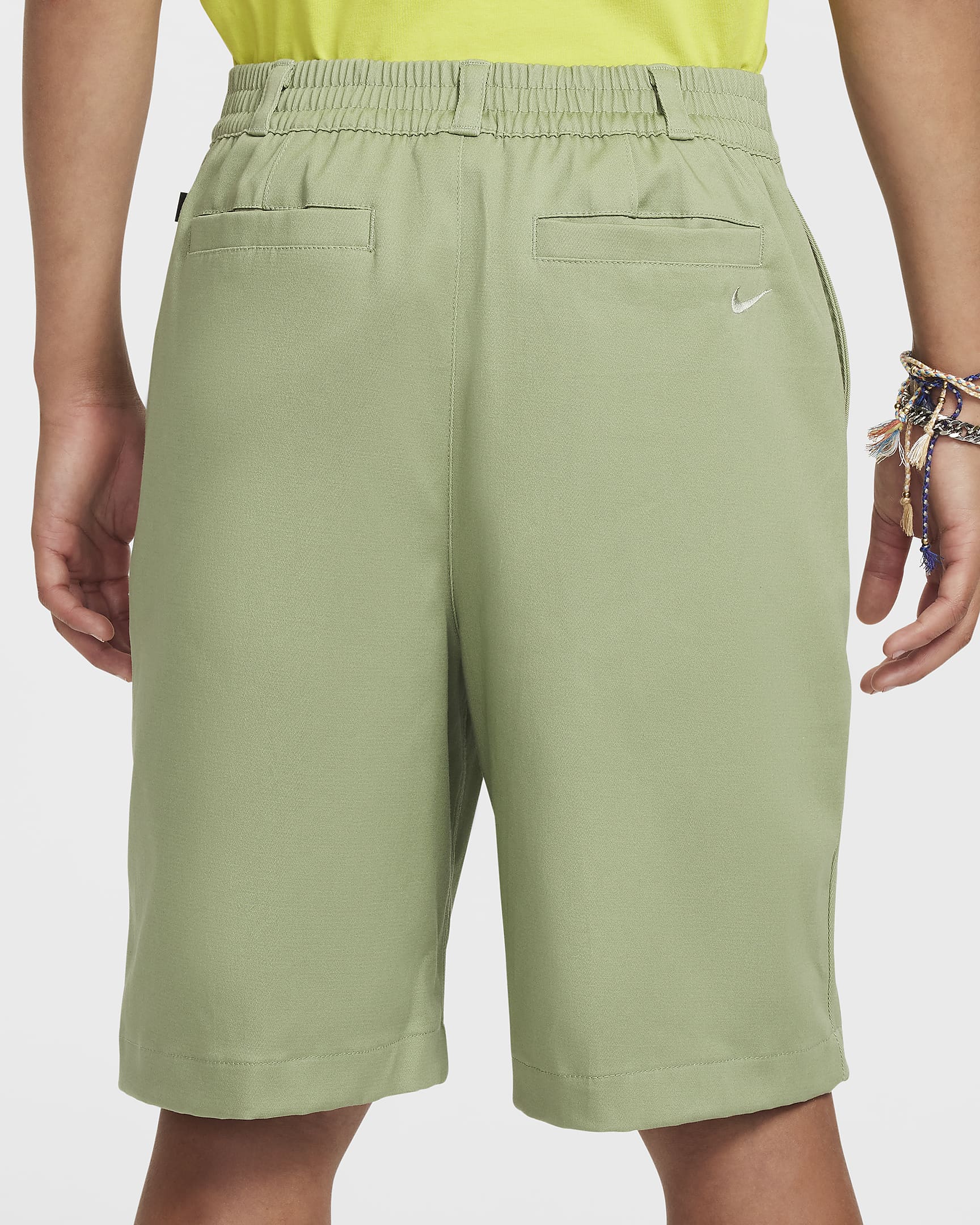 Nike SB Older Kids' Chino Skate Shorts - Oil Green/Jade Horizon