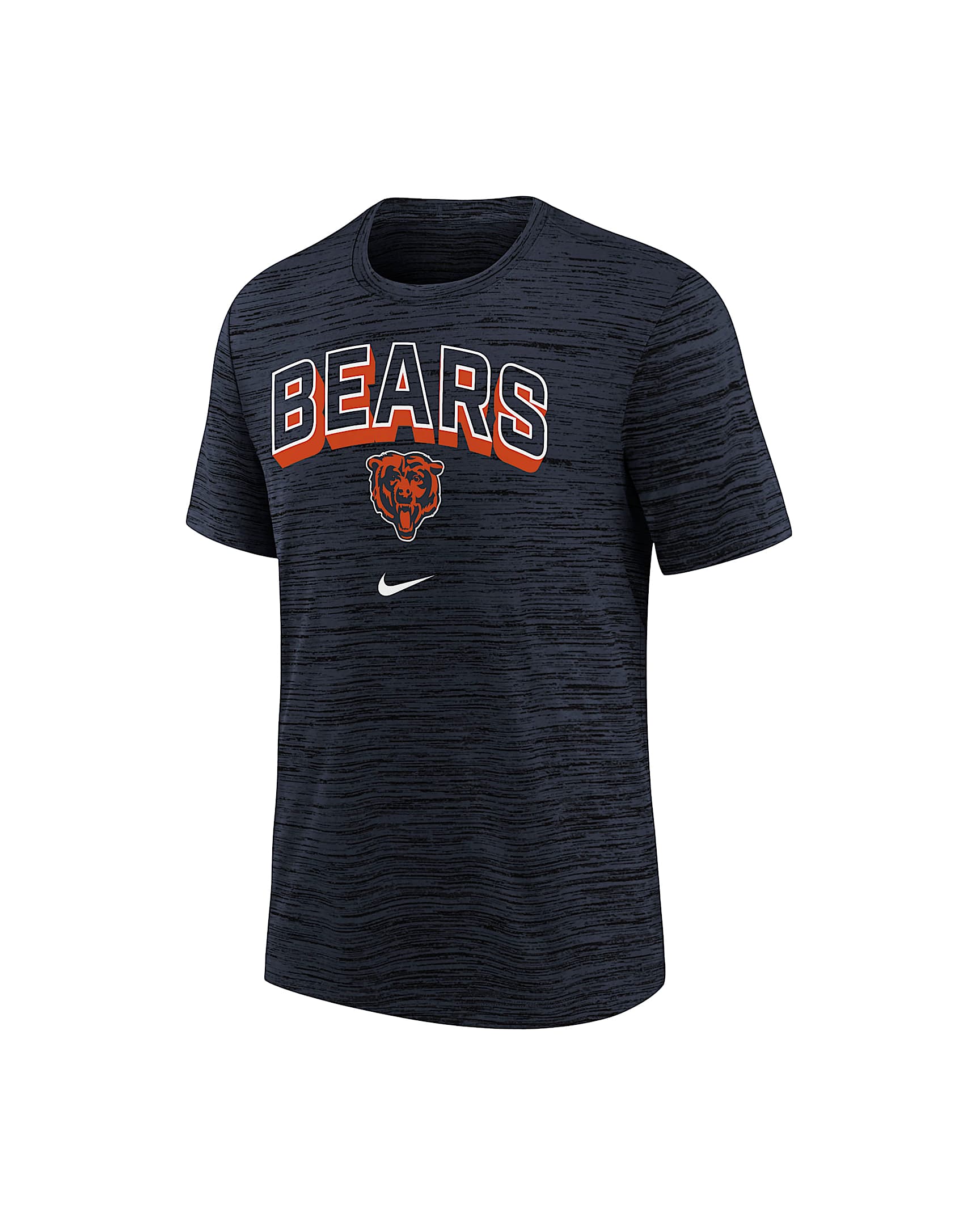 Chicago Bears Sideline Velocity Big Kids’ Nike Dri-FIT NFL T-Shirt - Navy