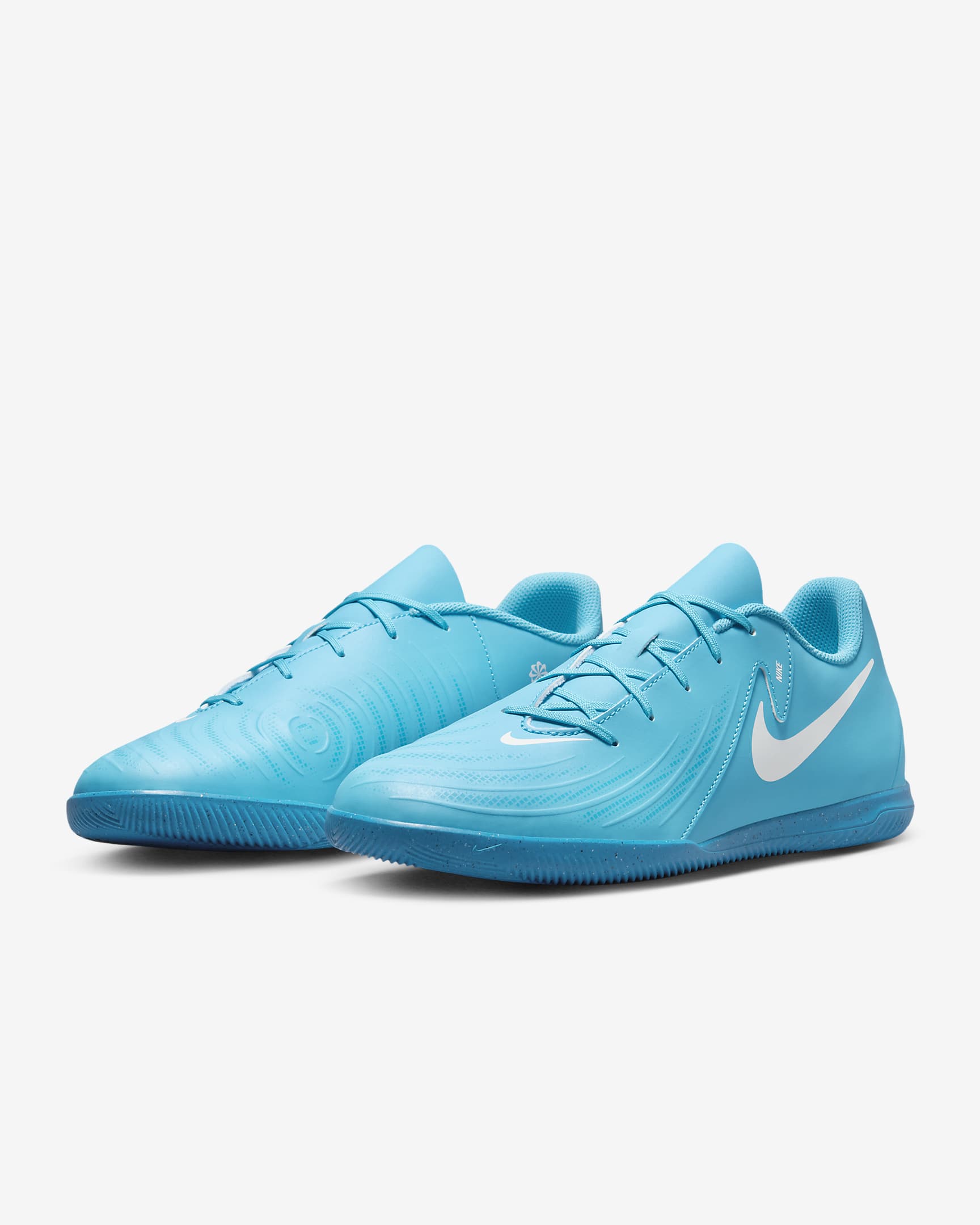 Chaussure de foot salle basse Nike Phantom GX 2 Club - Blue Fury/Blanc