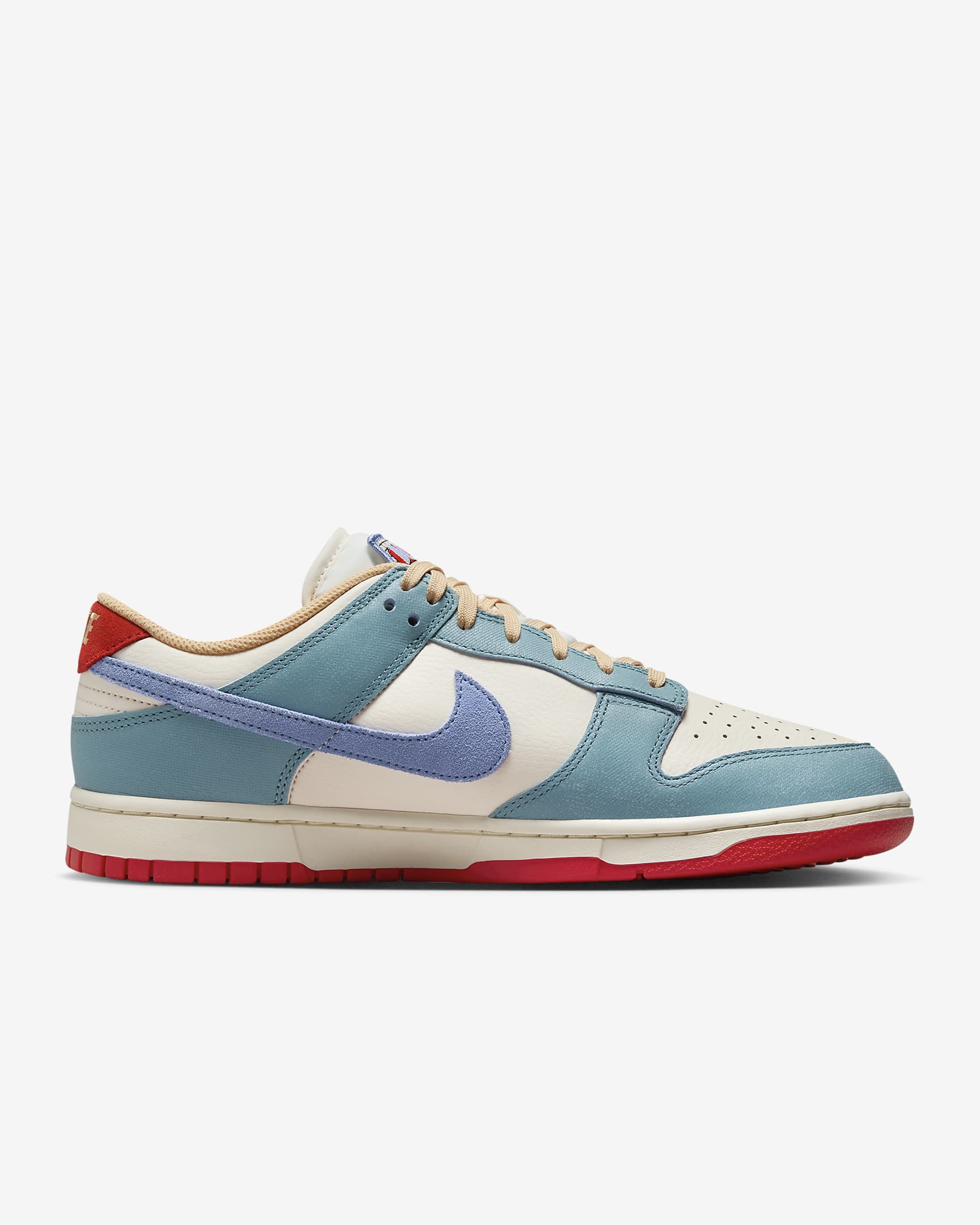 Nike Dunk Low Premium Shoes - Pale Ivory/Denim Turquoise/Light Crimson/Royal Pulse