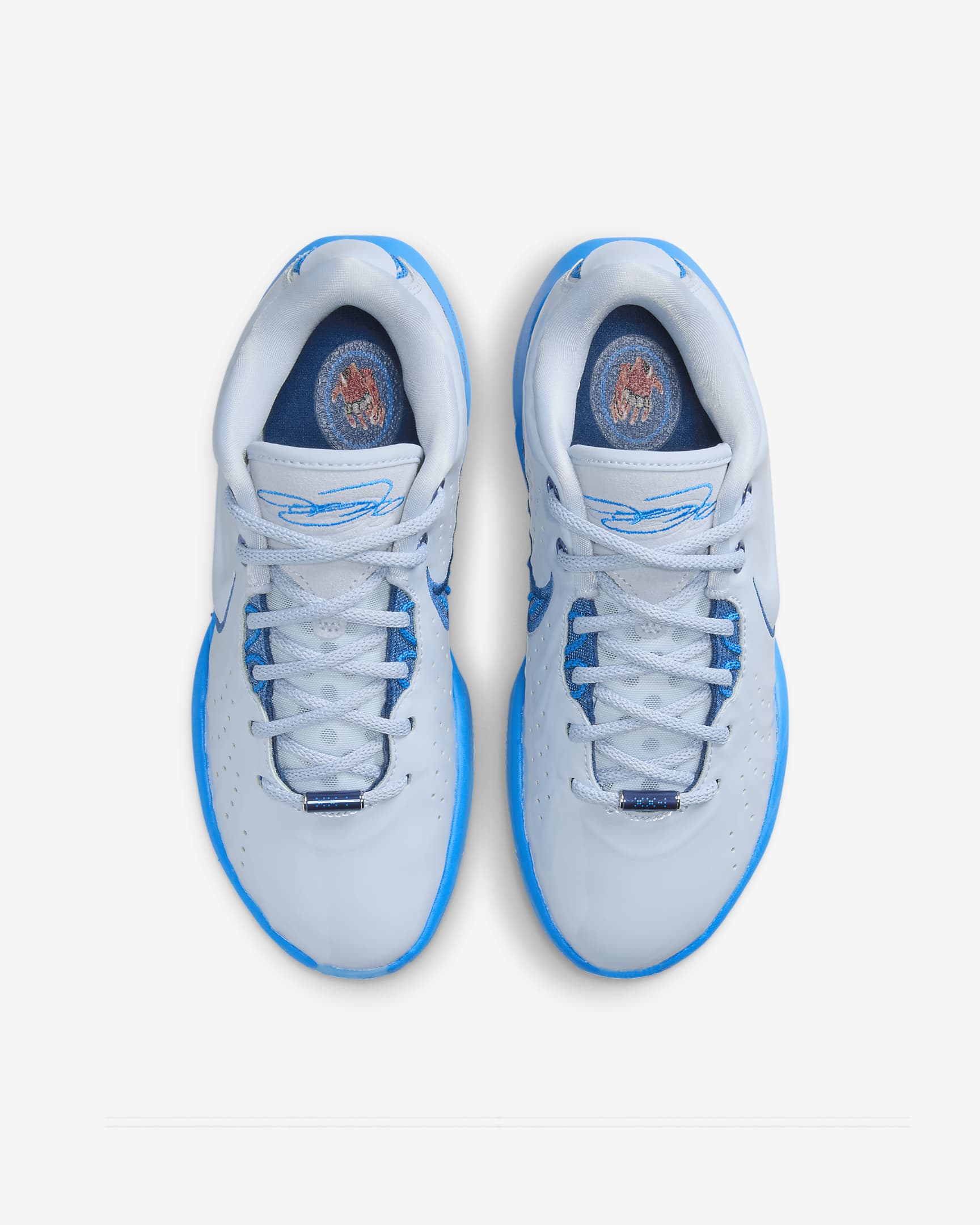 Tenis de básquetbol para niños grandes LeBron XXI - Azul militar claro/Azul héroe/Pizarra cenizo/Azul cancha