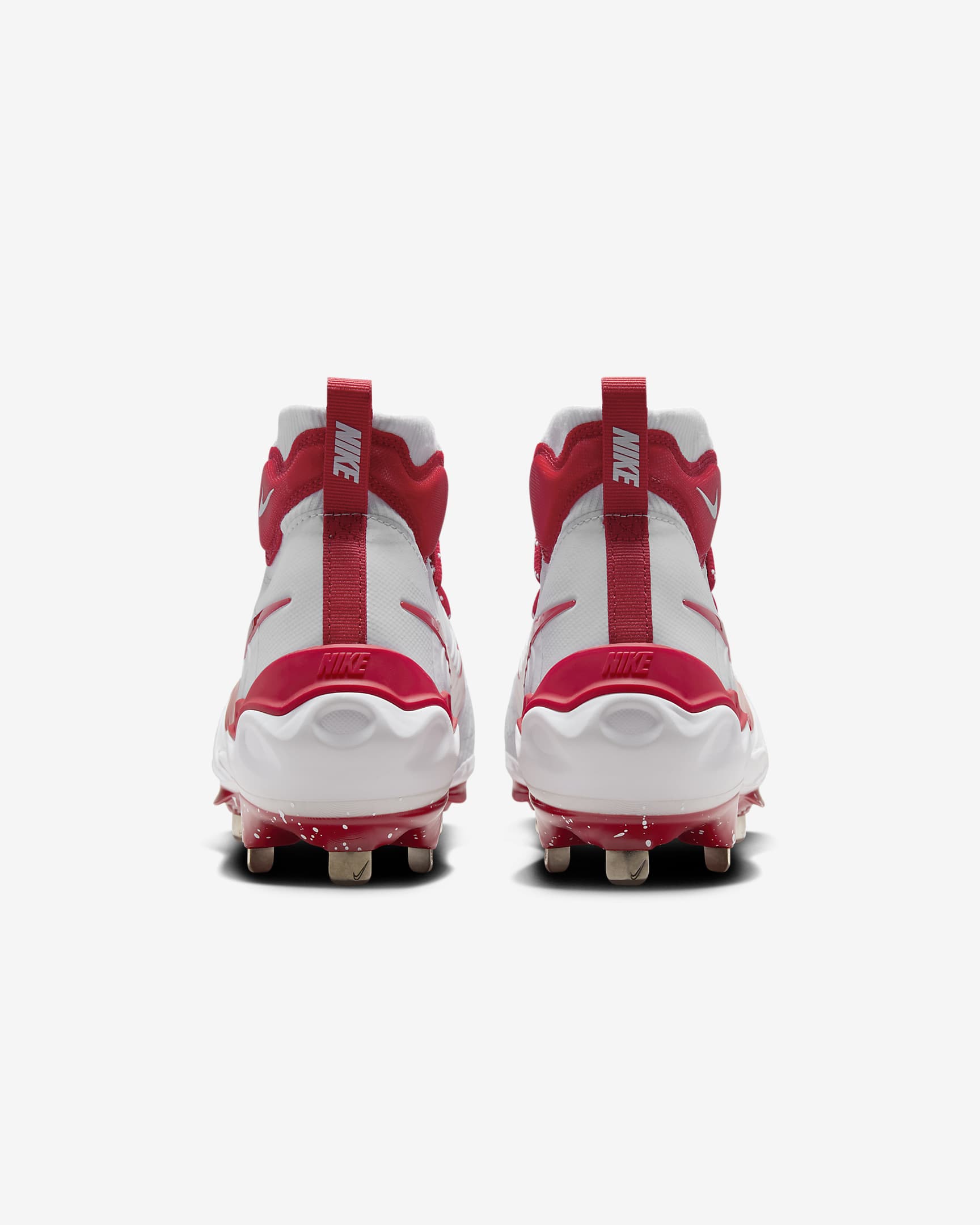 Tacos de béisbol para hombre Nike Alpha Huarache NXT - Blanco/Platino puro/Rojo universitario