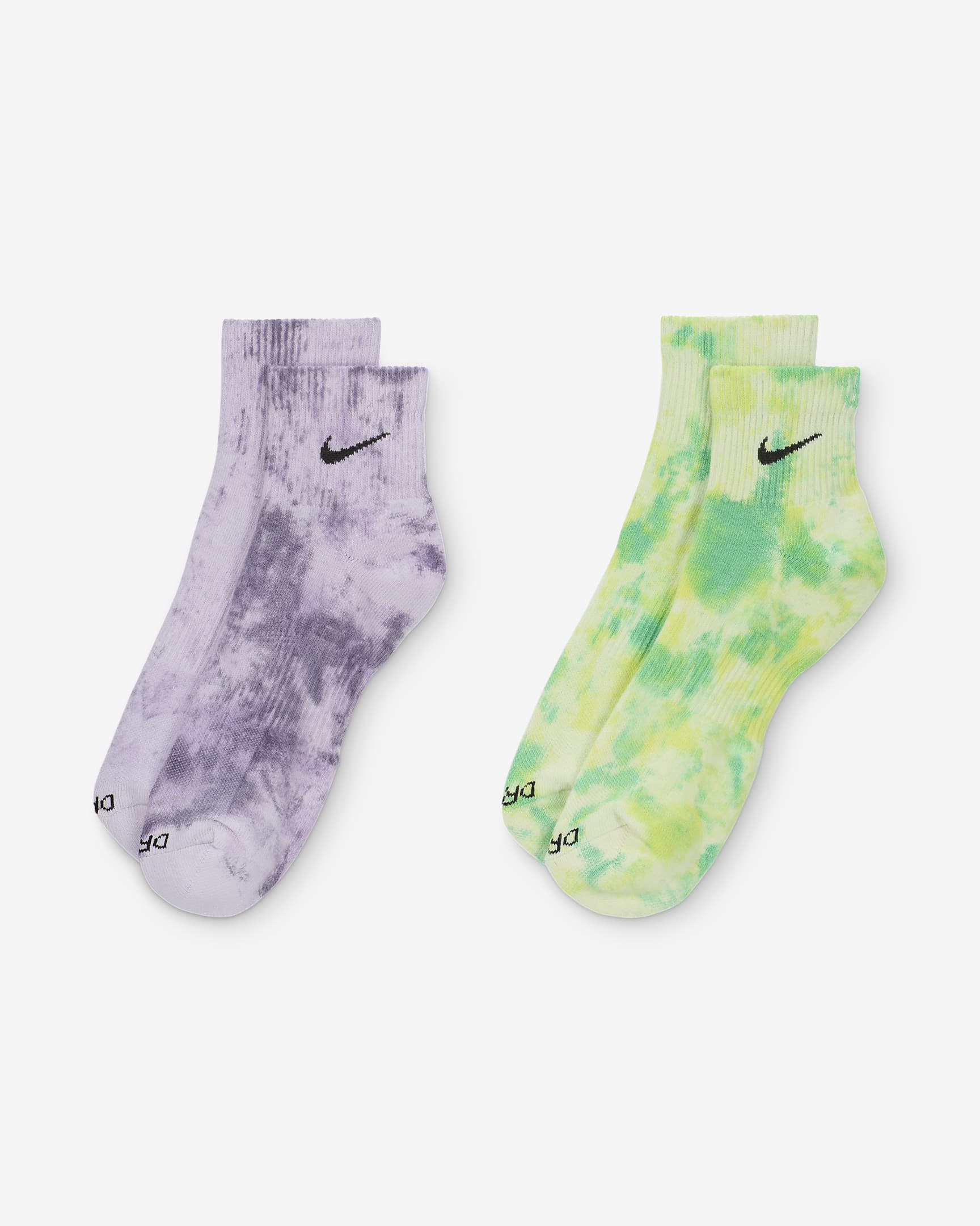 Nike Everyday Cushioned Ankle Socks (2 Pairs) - Multi-Color