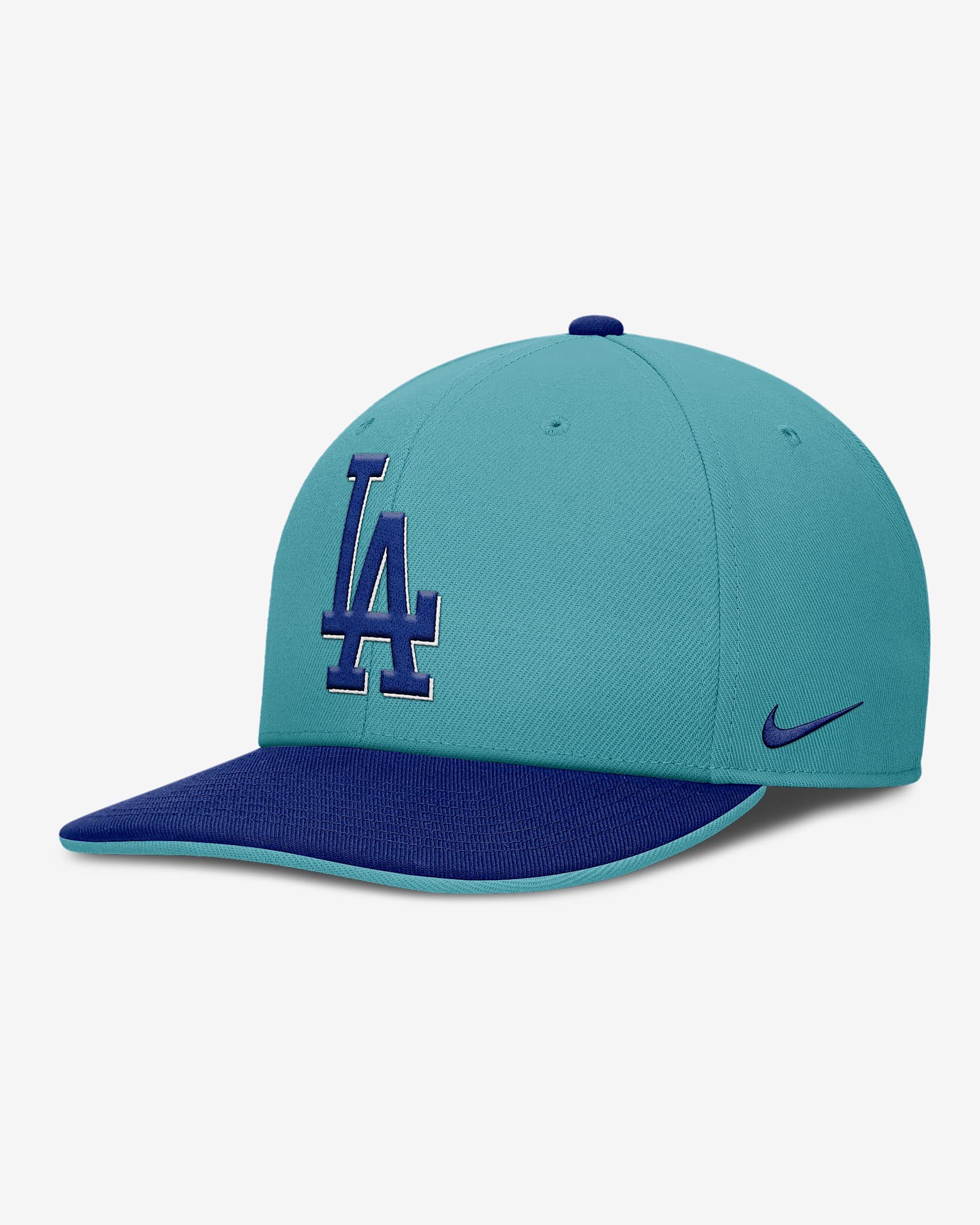 Los Angeles Dodgers Pro Men's Nike Dri-FIT MLB Adjustable Hat - Turquoise/Royal