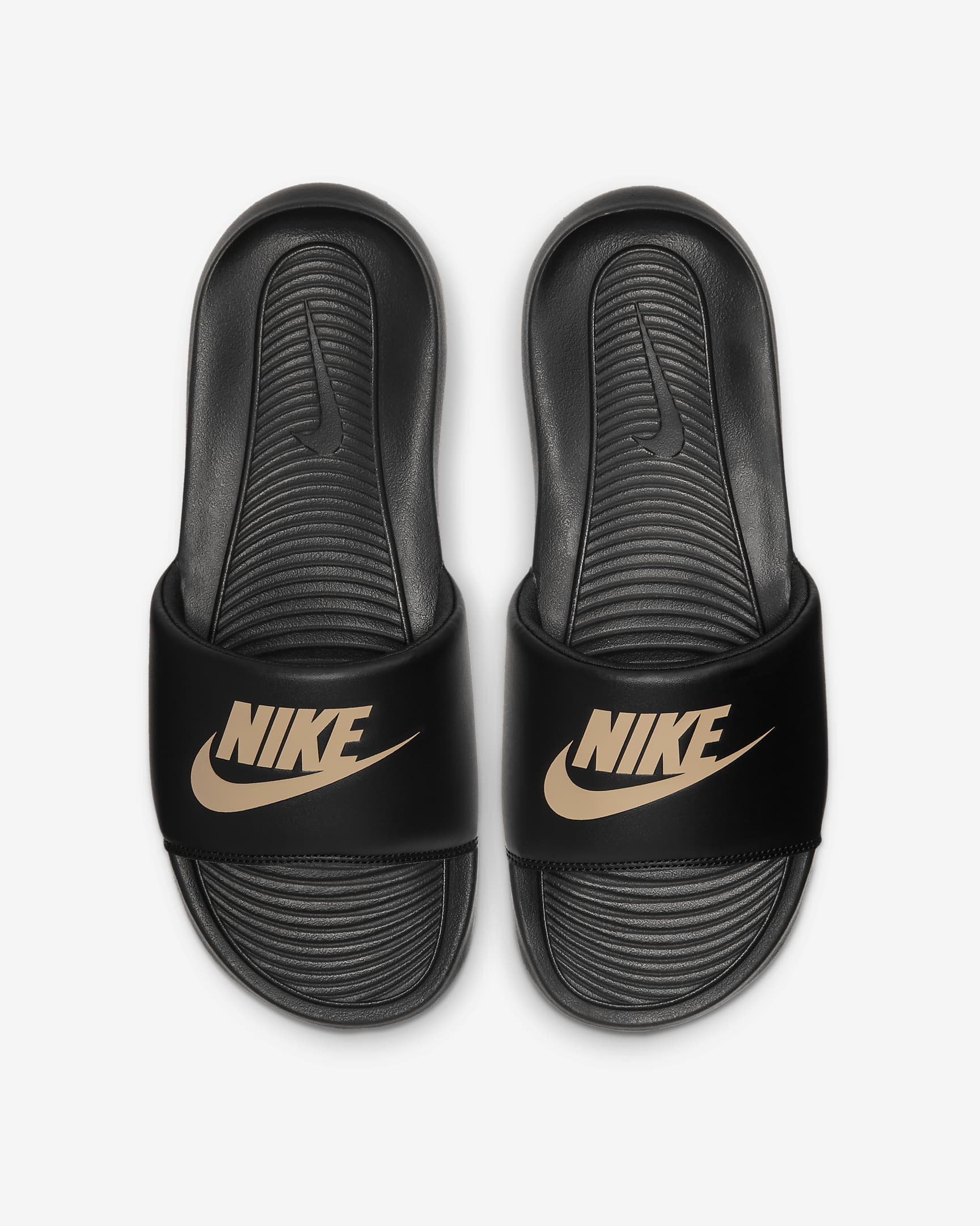 Nike Victori One Men's Slides - Black/Black/Metallic Gold