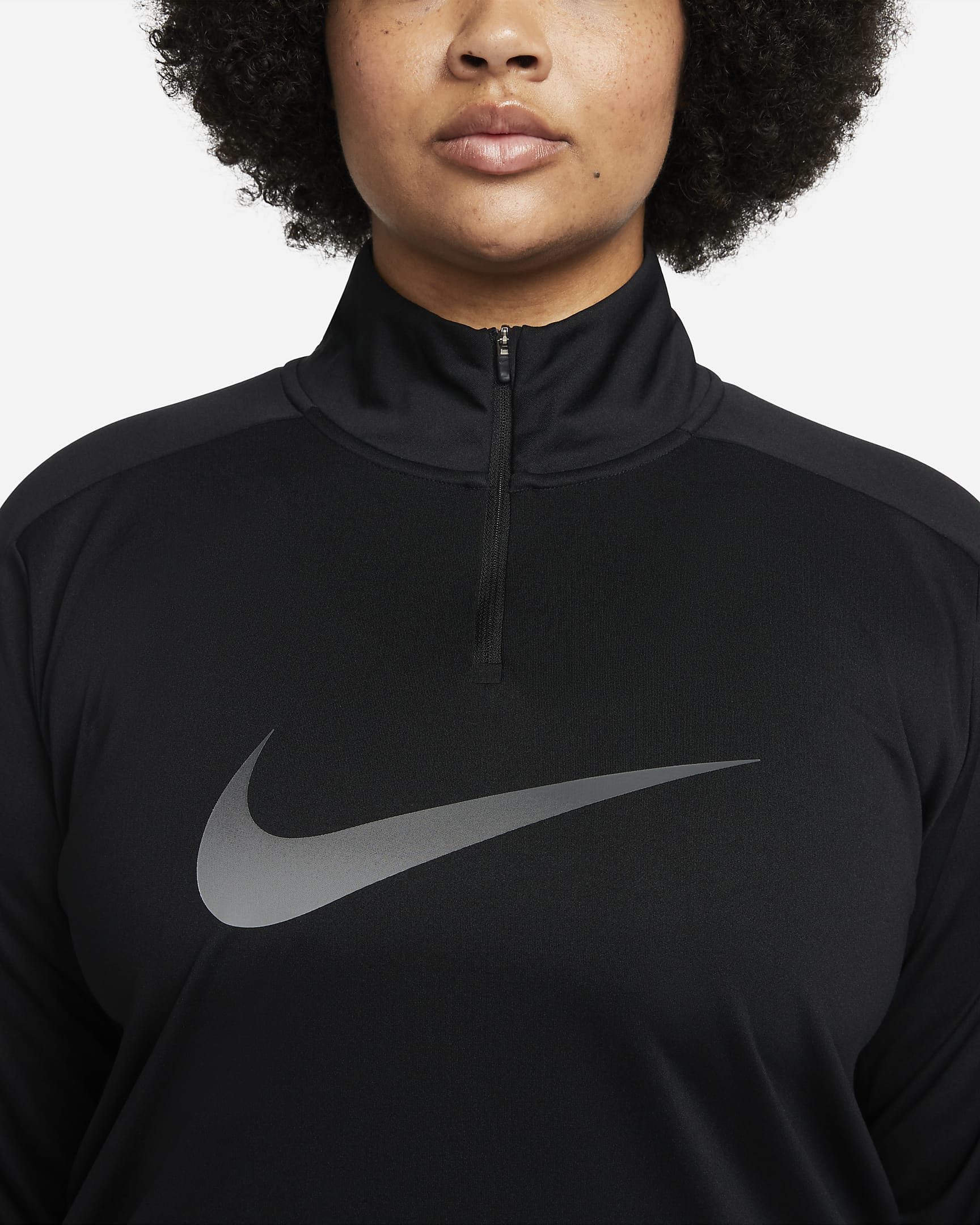 Nike Dri-FIT Swoosh Women's 1/4-Zip Long-Sleeve Running Mid Layer (Plus ...
