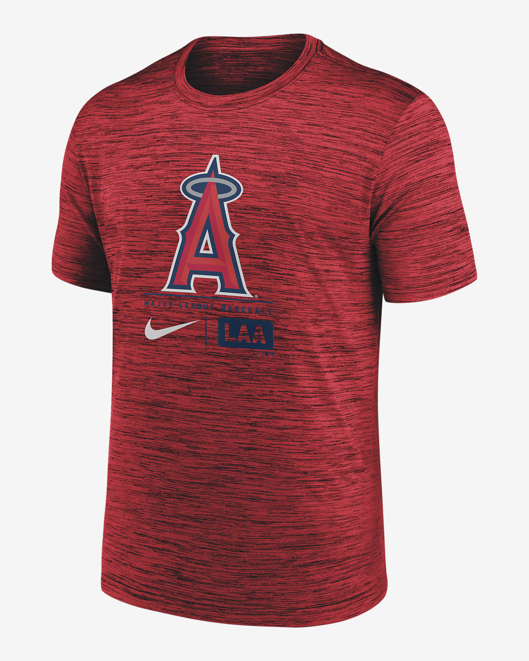 Los Angeles Angels Large Logo Velocity Men's Nike MLB T-Shirt - Red