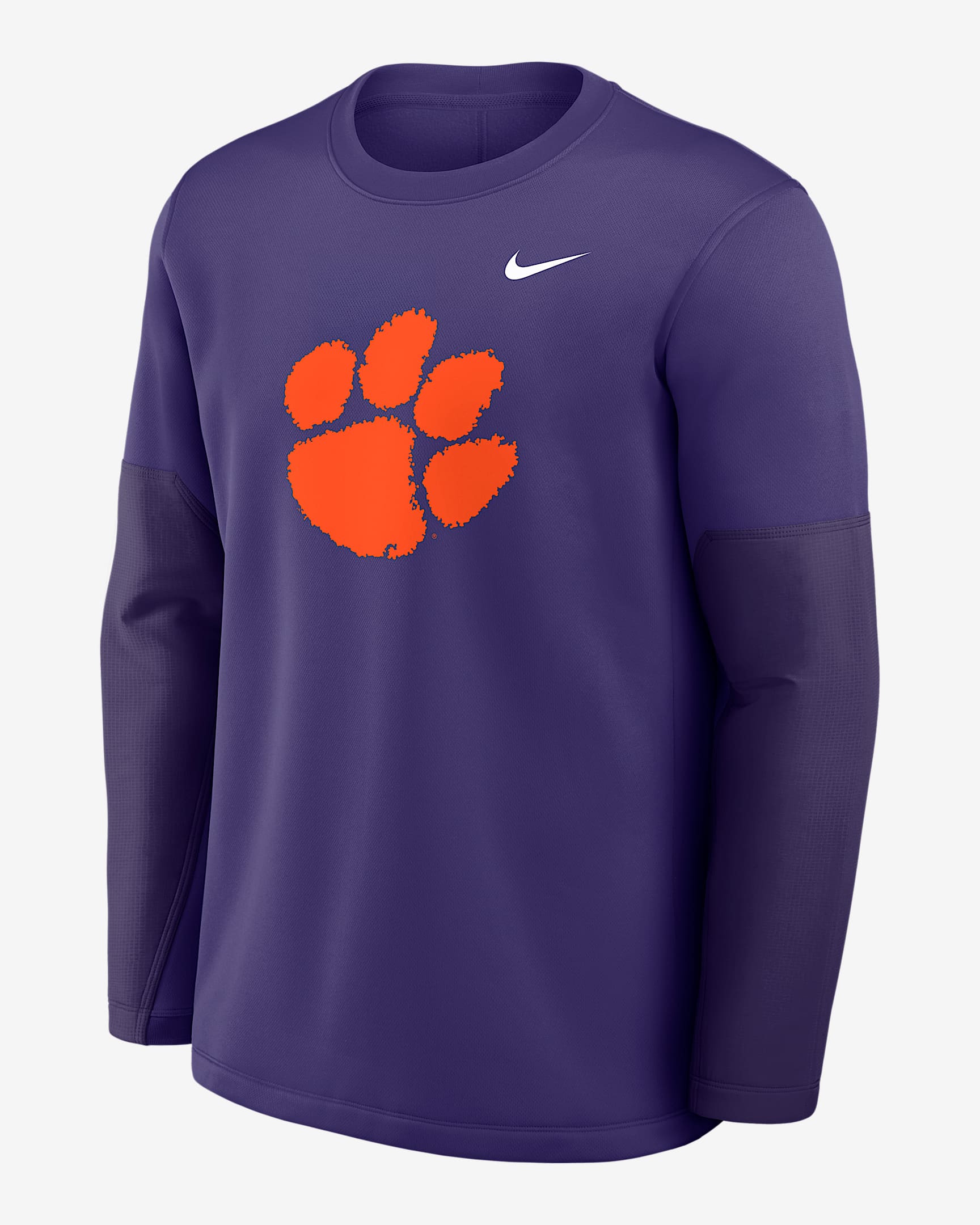 Clemson Sideline Coach Men's Nike Therma-FIT College Long-Sleeve T-Shirt - Purple