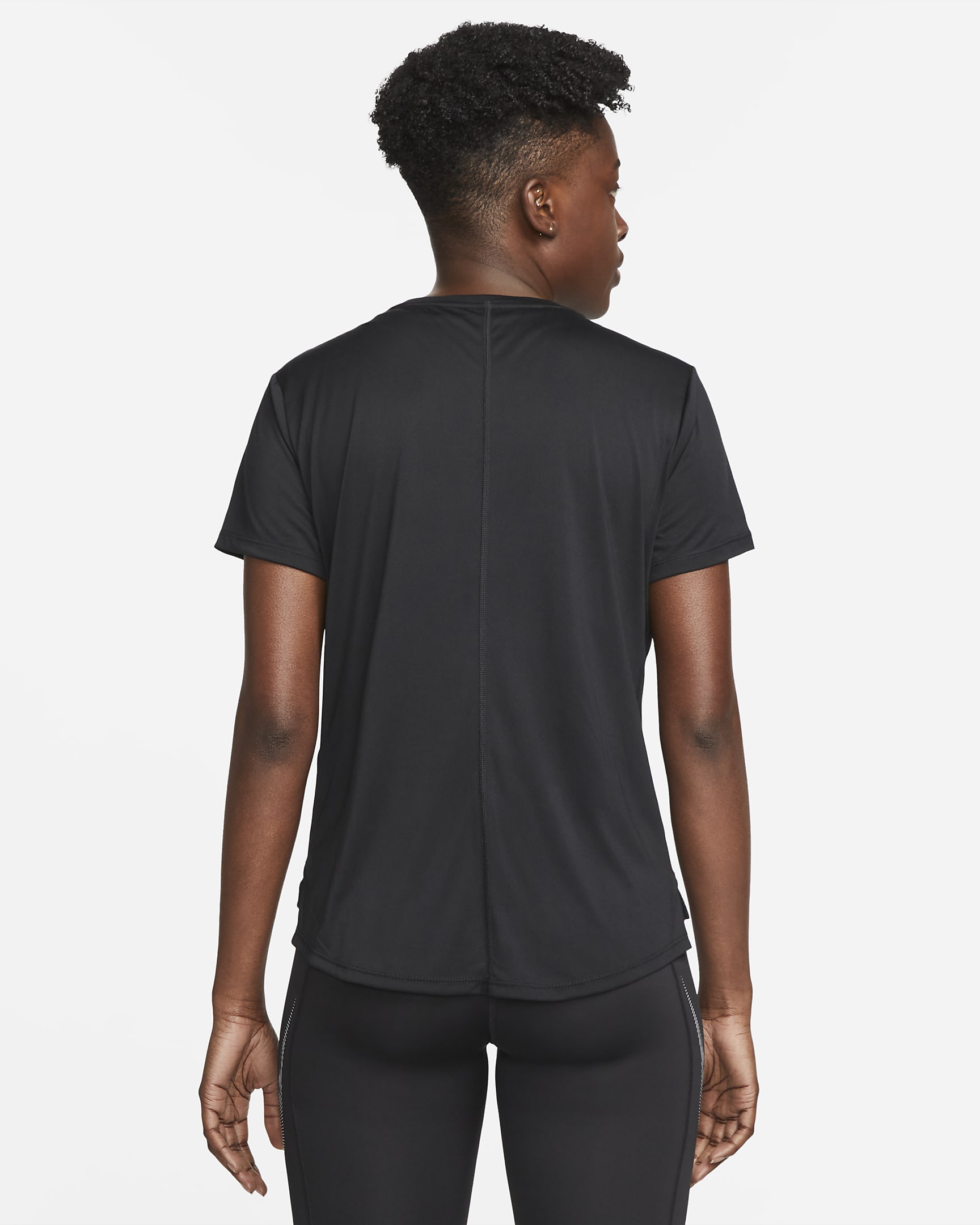 Nike Dri-FIT Swoosh Women's Short-Sleeve Running Top - Black/Cool Grey