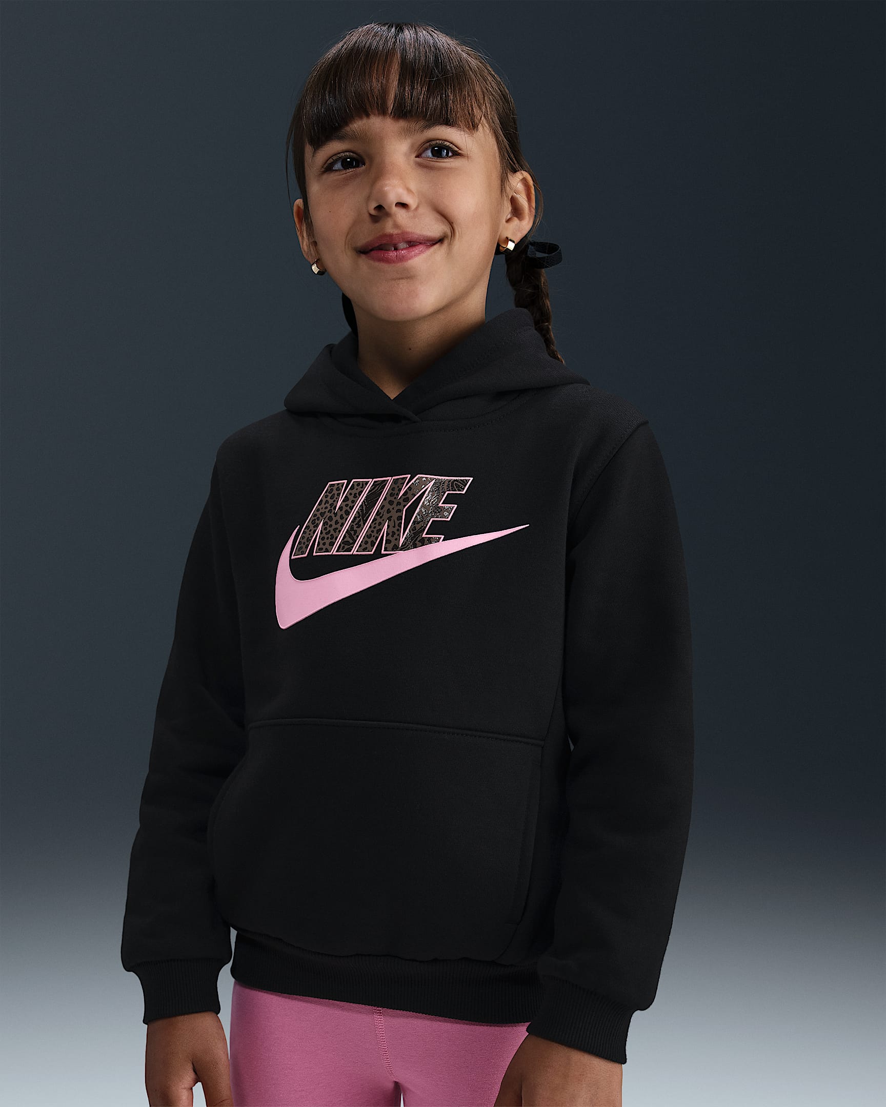 Nike Wild Warmth Little Kids' Pullover Hoodie - Black