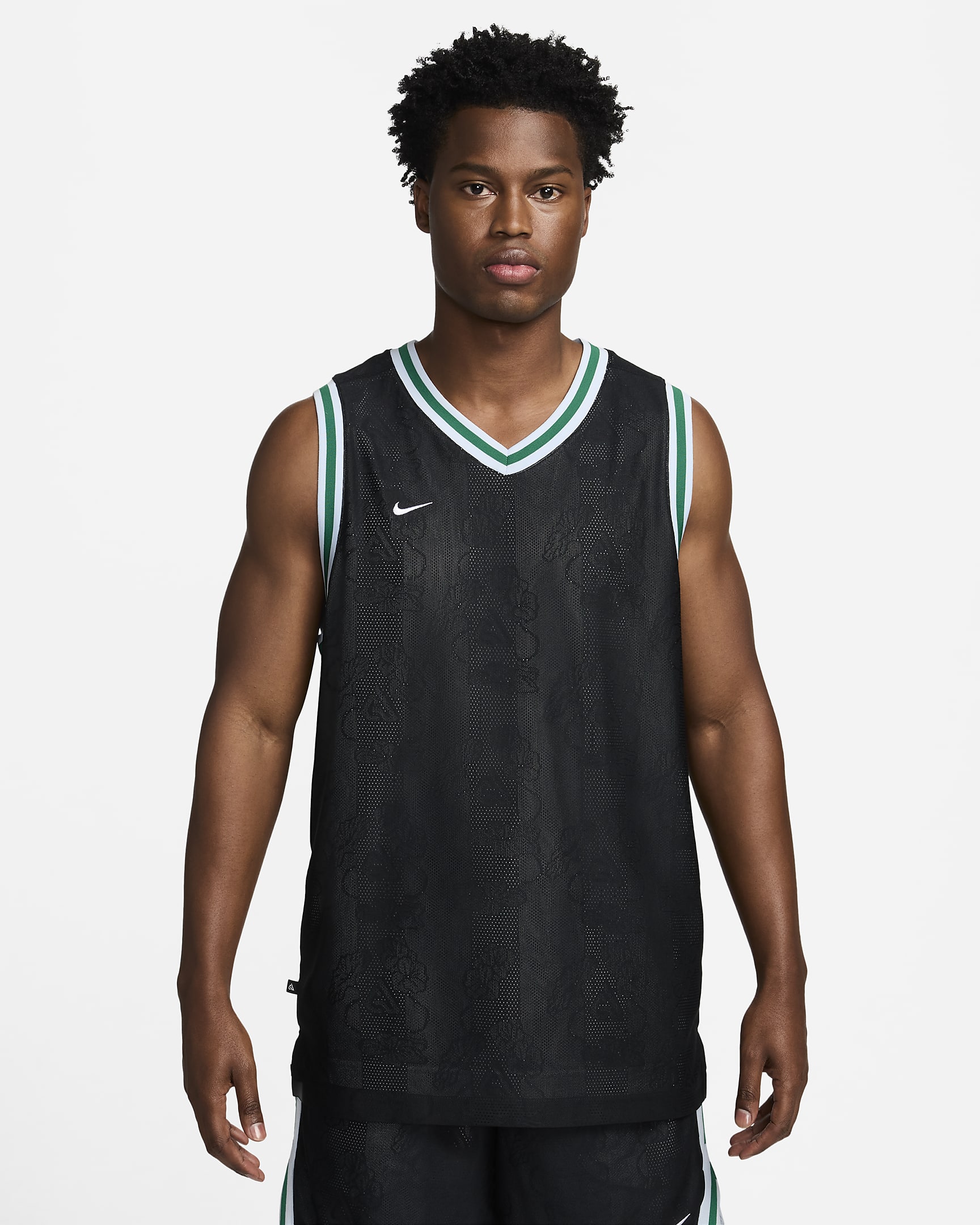 Giannis Men's Dri-FIT DNA Basketball Jersey - Black/Blue Tint/White