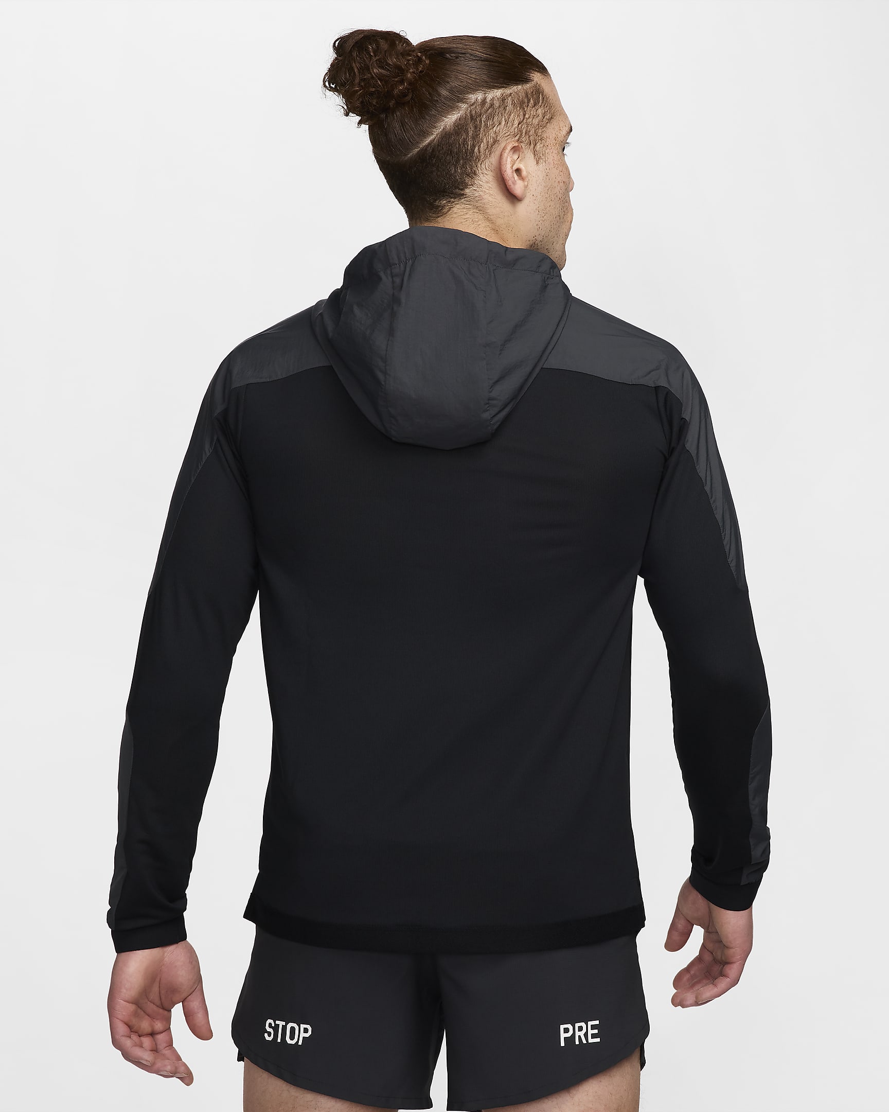 Nike Longsleeve-Laufoberteil für Herren - Schwarz/Dark Smoke Grey/Schwarz