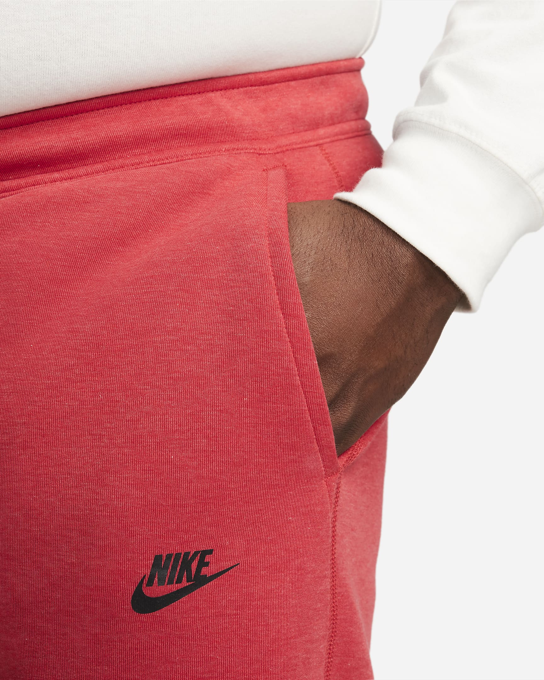 Nike Sportswear Tech Fleece Men's Joggers - Light University Red Heather/Black