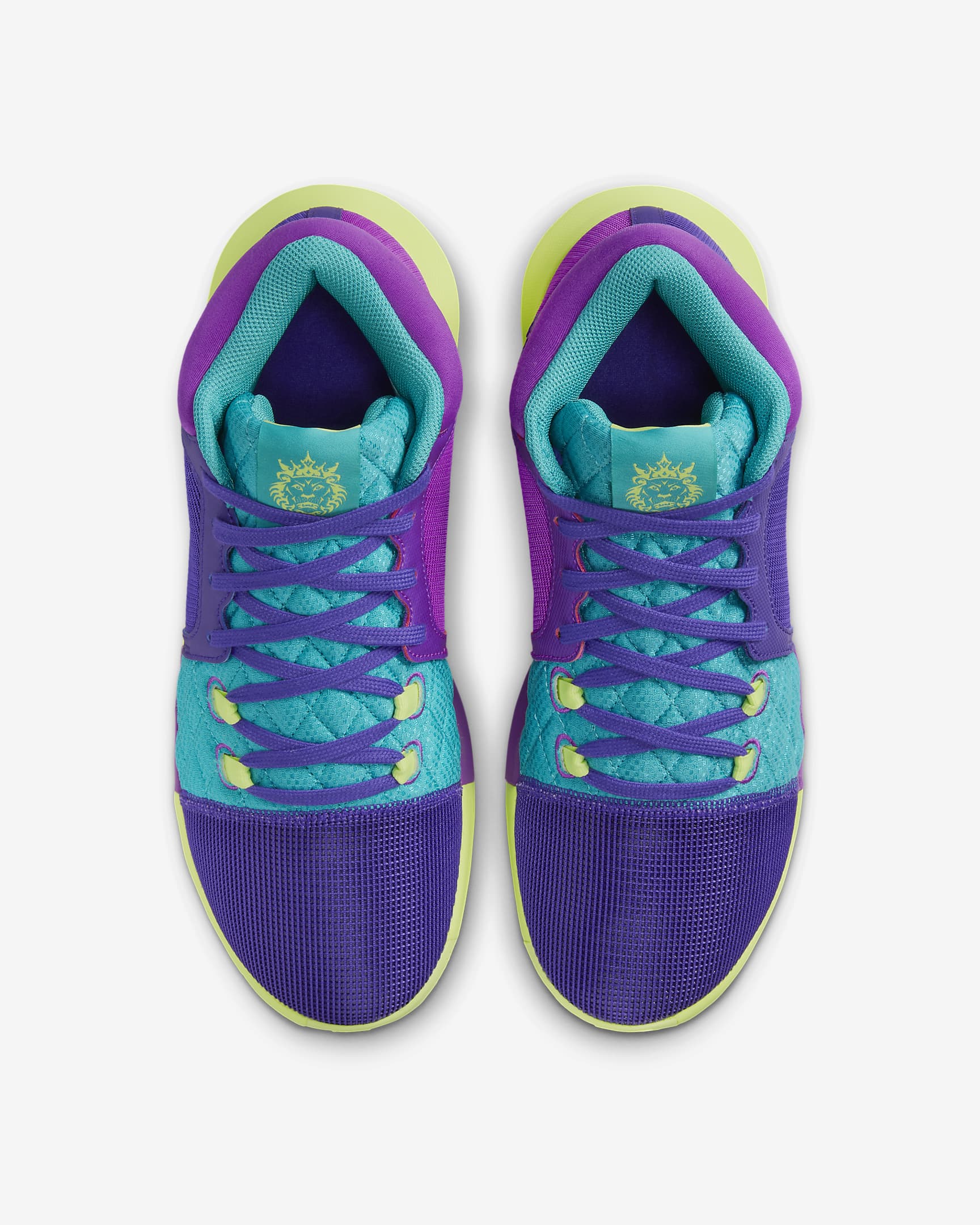 LeBron Witness 8 EP 籃球鞋 - Field Purple/Dusty Cactus/Light Lemon Twist/白色