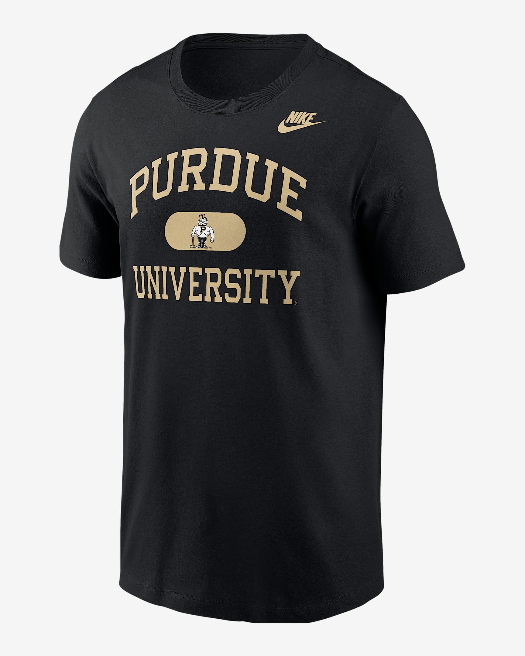 Purdue Men's Nike College T-Shirt - Black