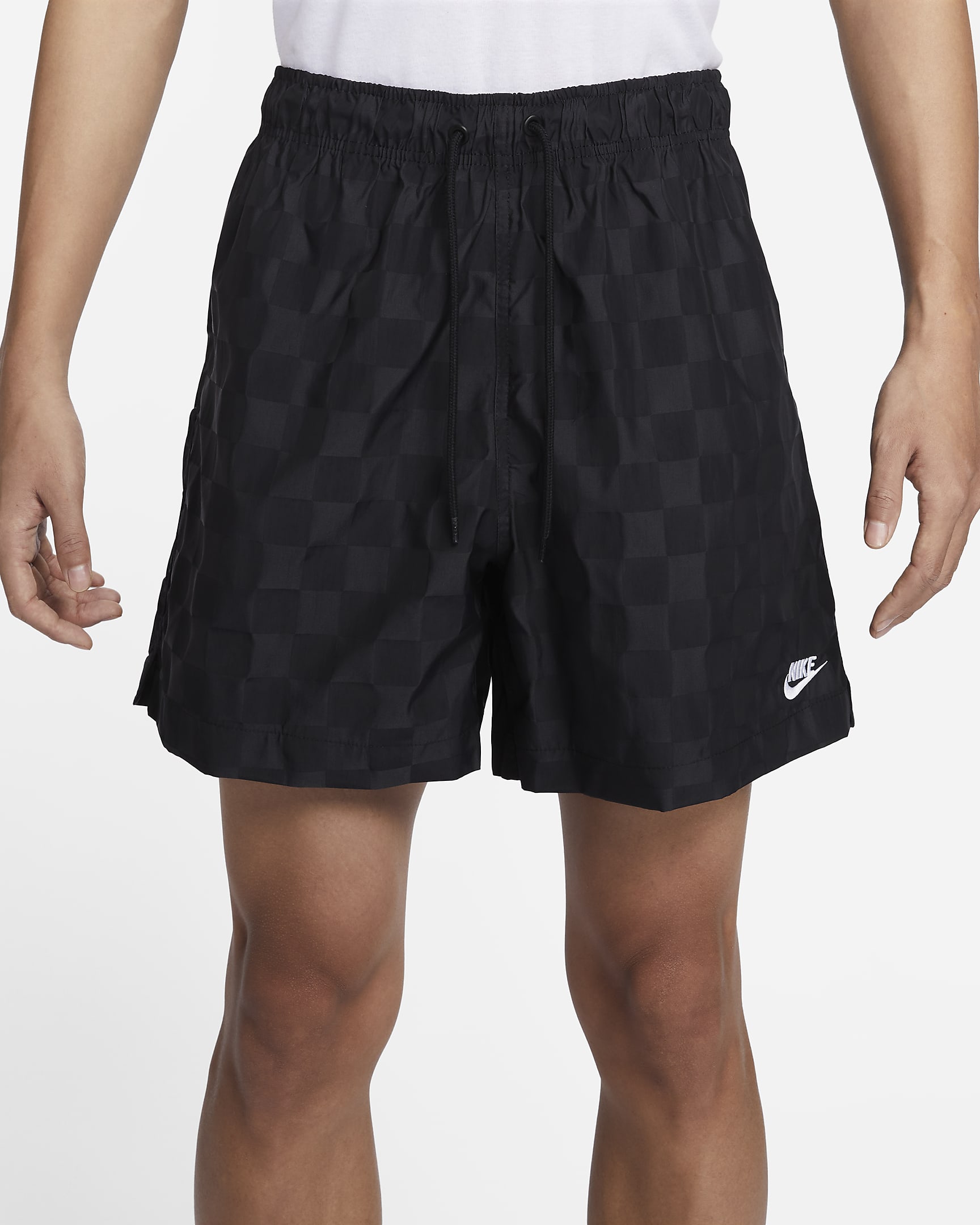 Nike Club Men's Flow Shorts - Black/White