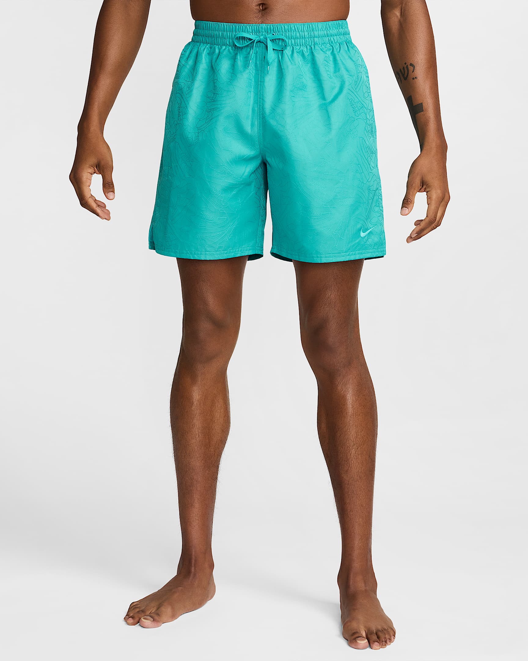 Shorts de vóleibol de 18 cm con forro completo para hombre Nike Swim Breaker - Cactus empolvado/Cactus empolvado