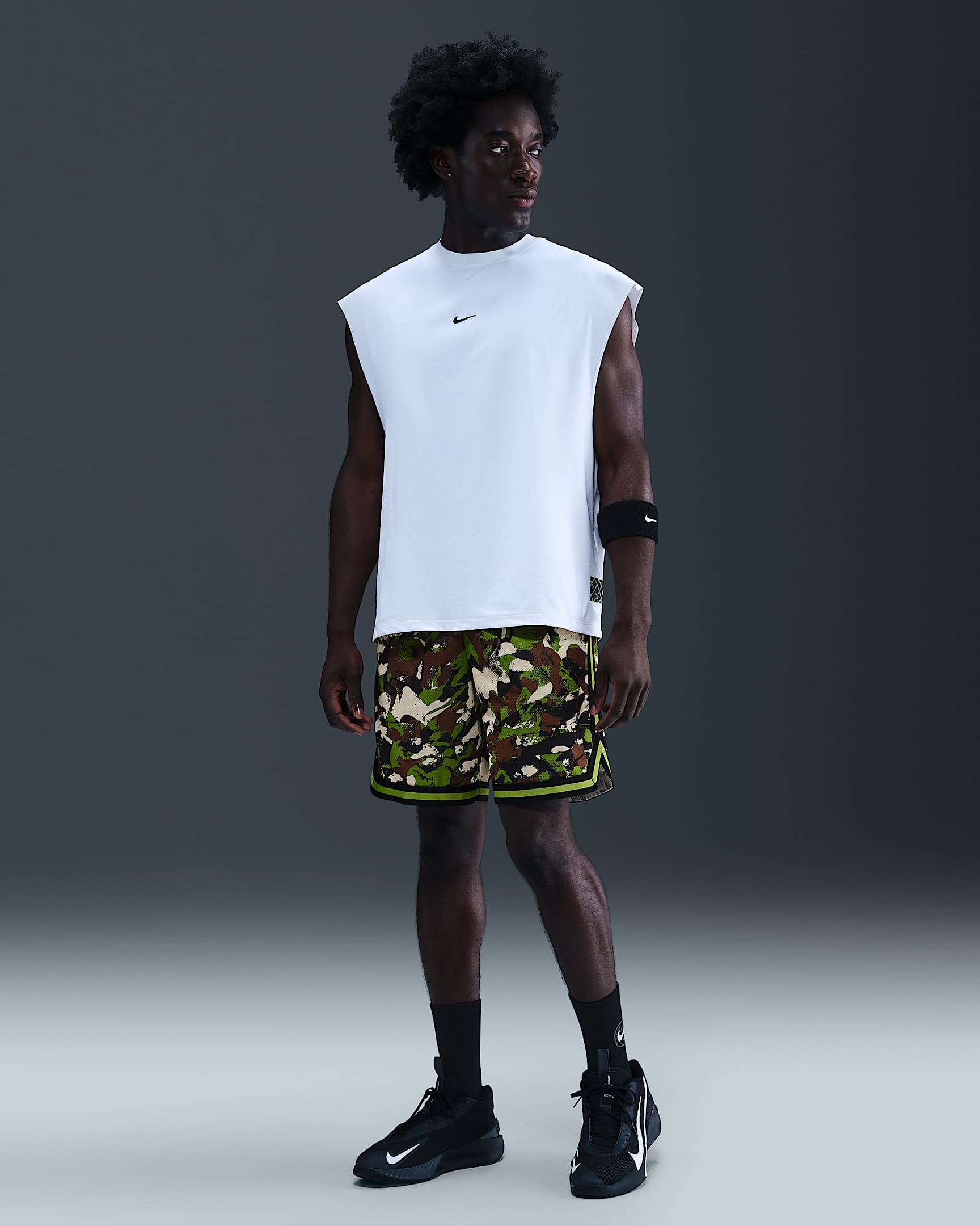 Short de basket Dri-FIT Nike DNA pour homme - Chlorophyll/Noir