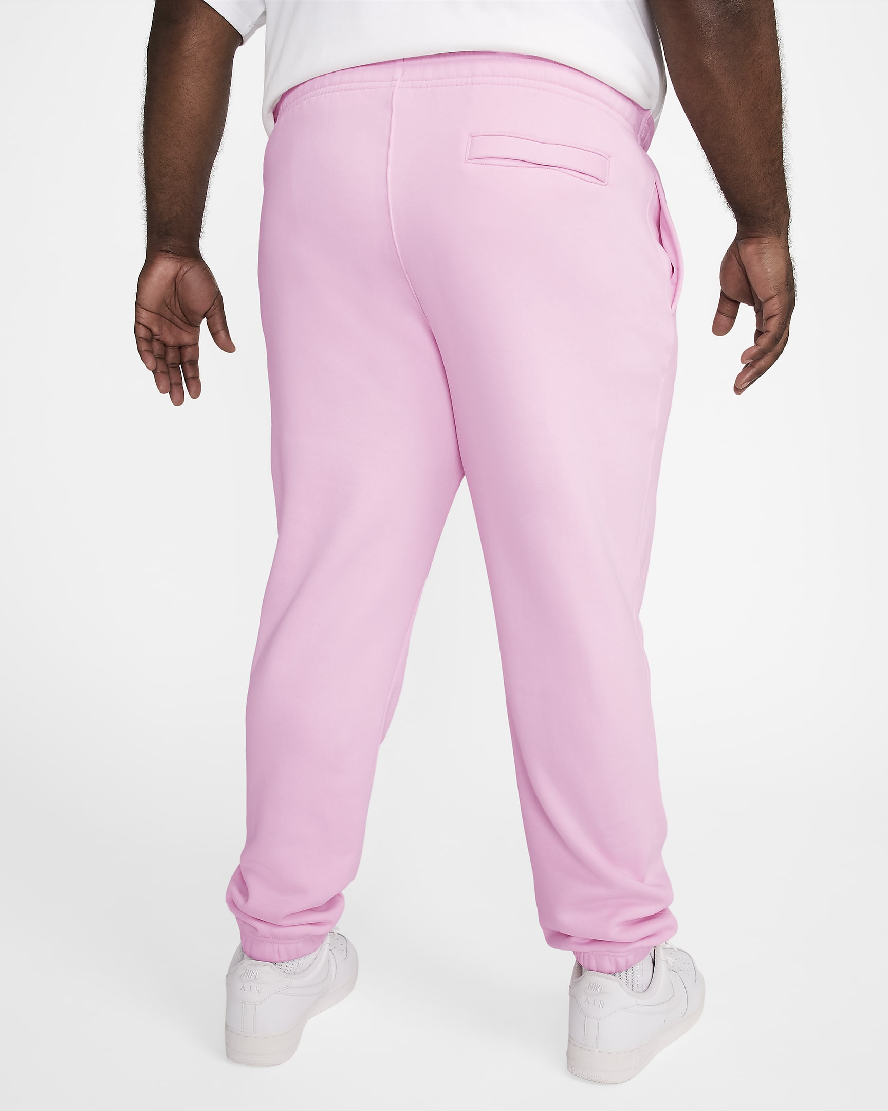 Pantalon Nike Sportswear Club Fleece pour Homme - Pink Foam/Pink Foam/Blanc