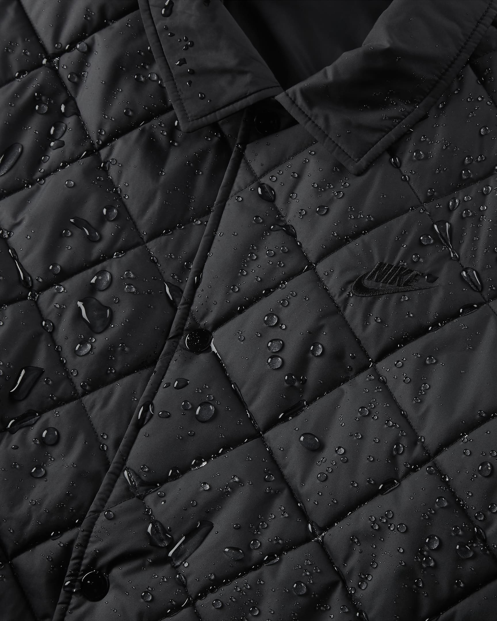 Nike Club Men's Lightweight Quilted Therma-FIT Insulated Jacket - Black/Black/Black