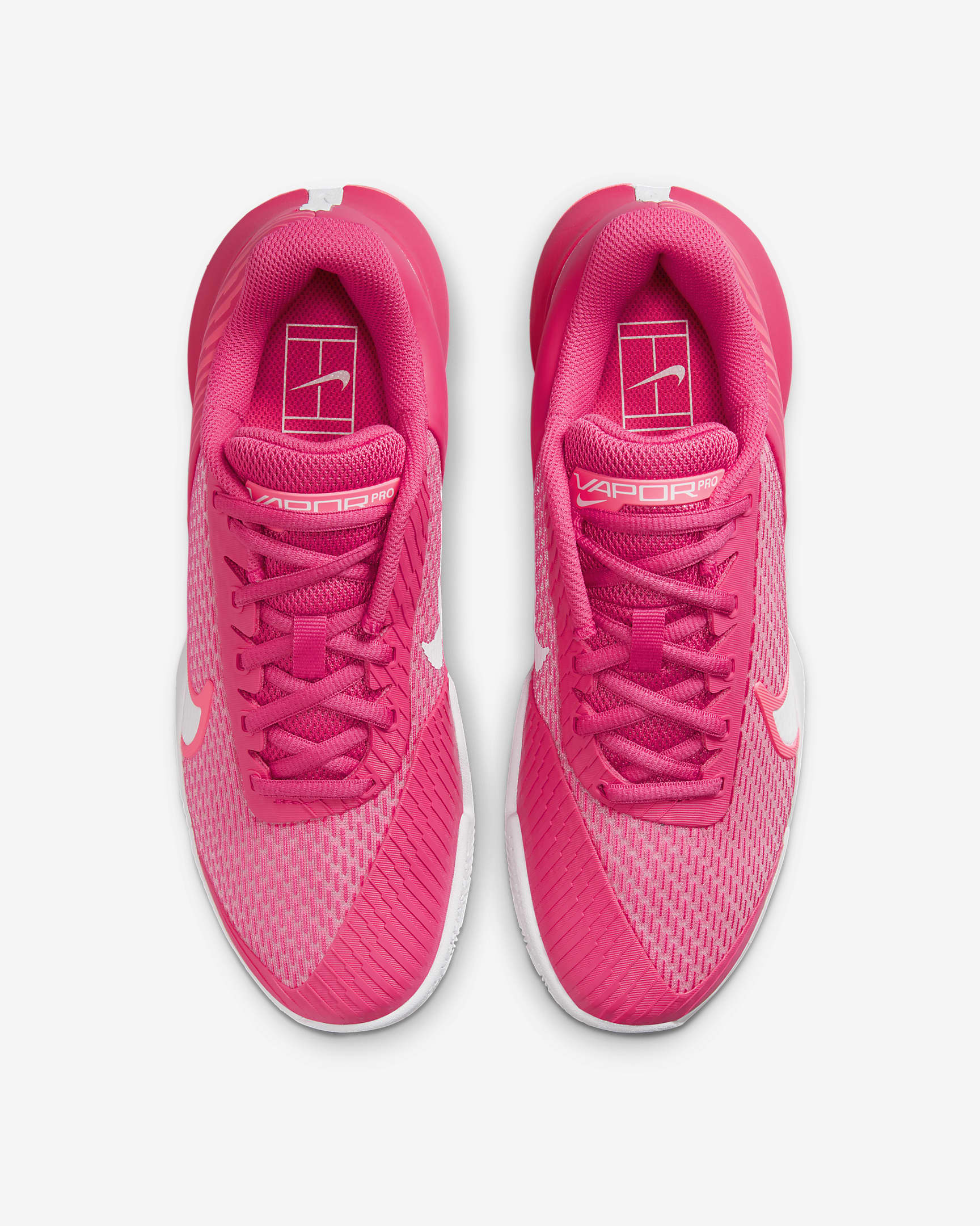 NikeCourt Air Zoom Vapor Pro 2 Women's Clay Tennis Shoes - Aster Pink/Hot Punch/White