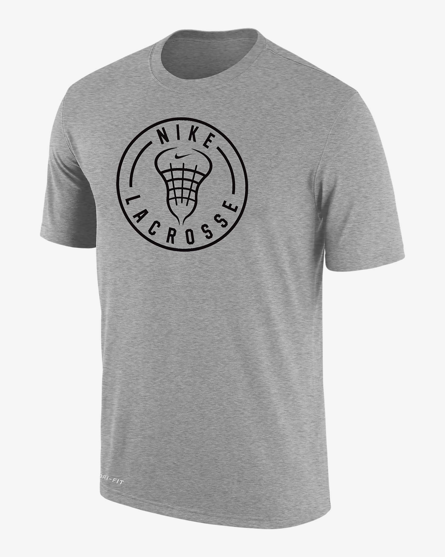 Playera para hombre Nike Swoosh Lacrosse - Gris oscuro jaspeado