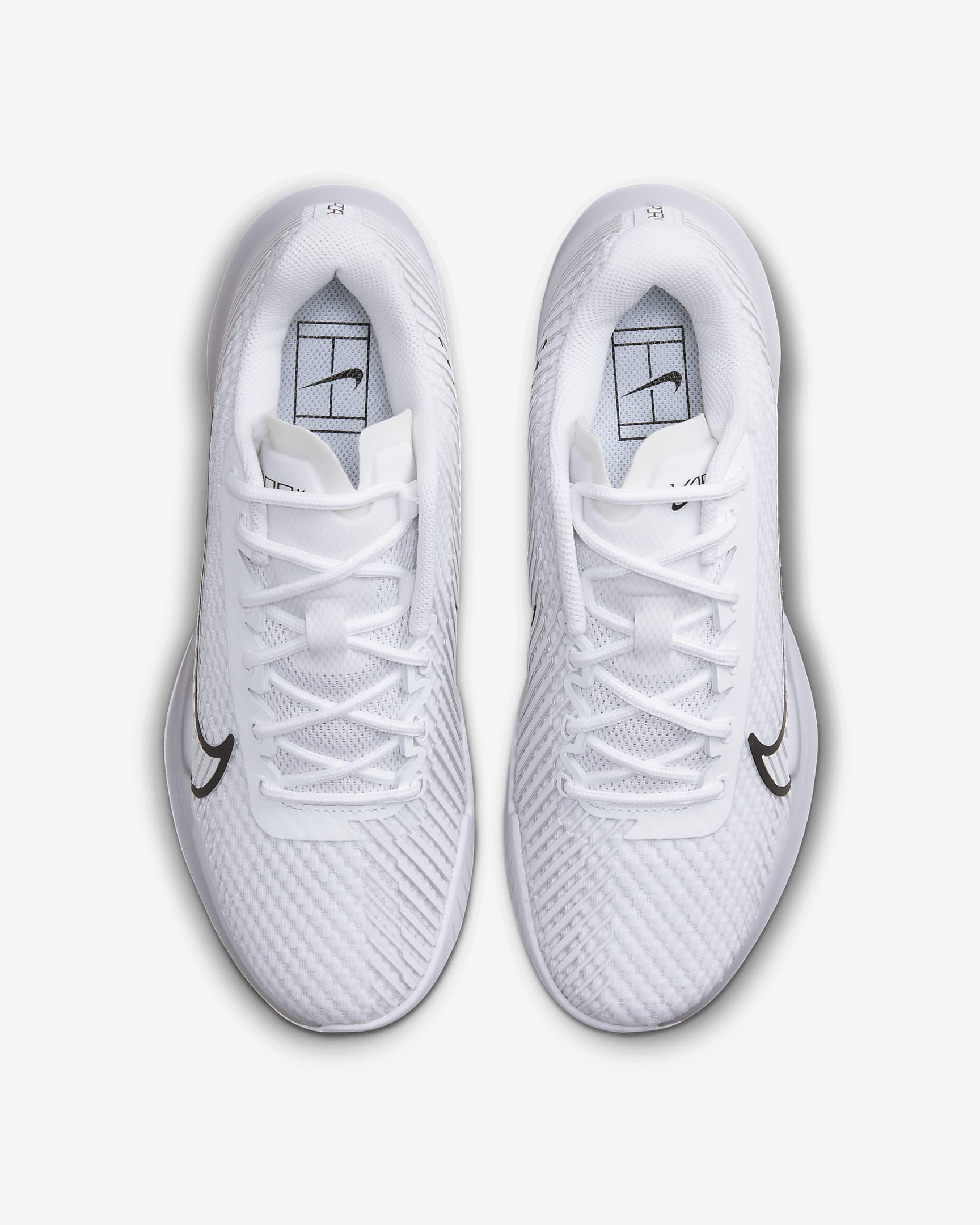 NikeCourt Air Zoom Vapor 11 Women's Hard Court Tennis Shoes - White/Summit White/Black