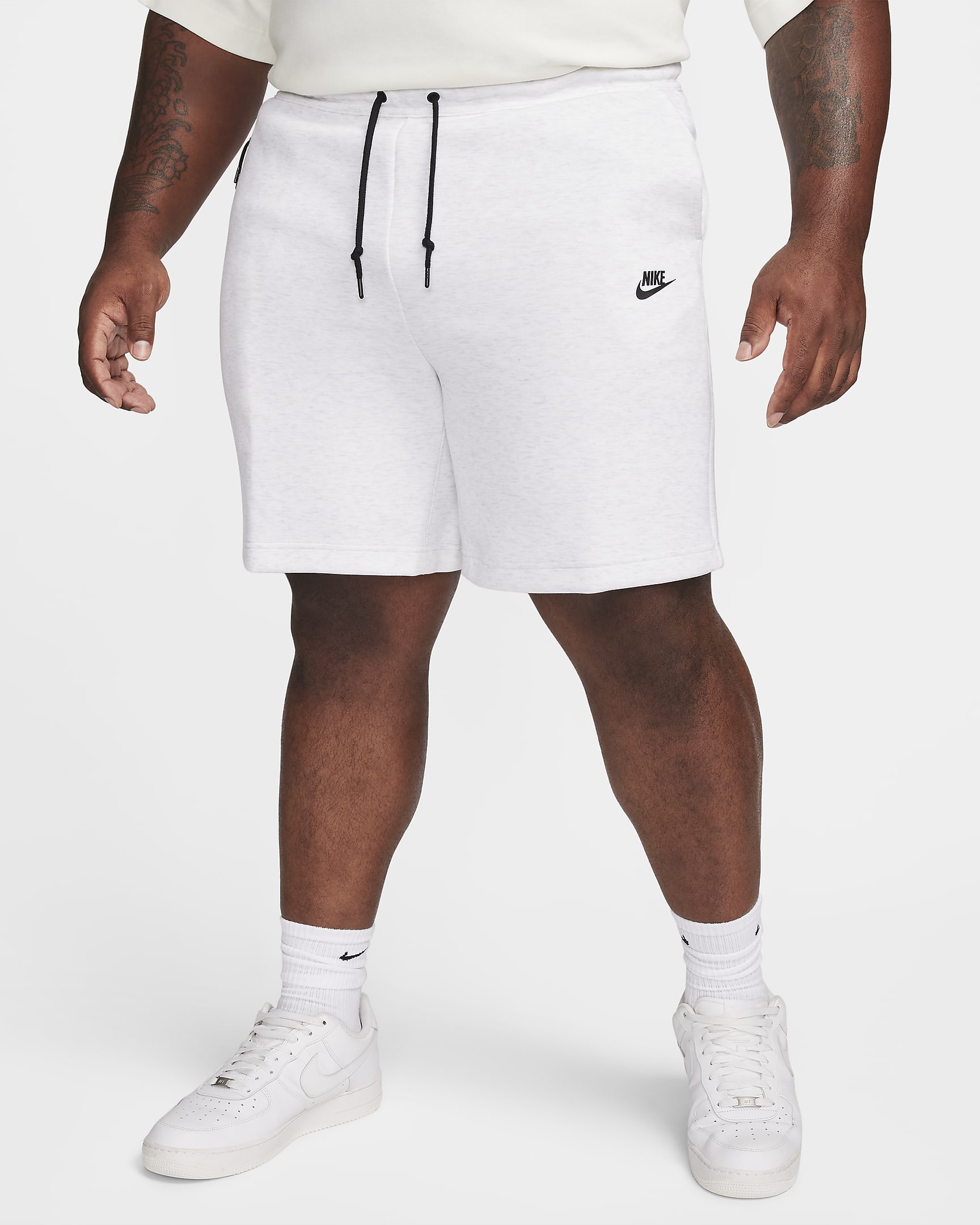 Nike Sportswear Tech Fleece-shorts til herre - Birch Heather/Svart