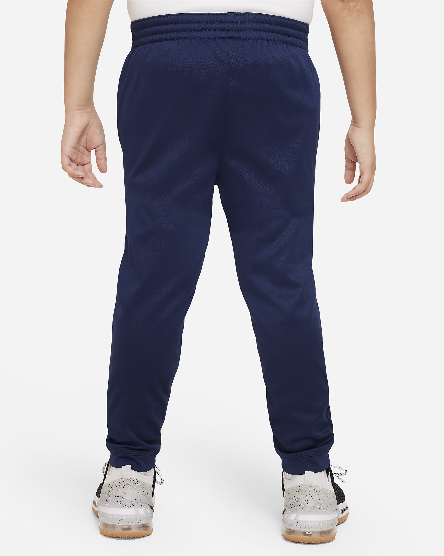 Nike Therma-FIT Big Kids' (Boys') Basketball Pants (Extended Size) - Midnight Navy/White