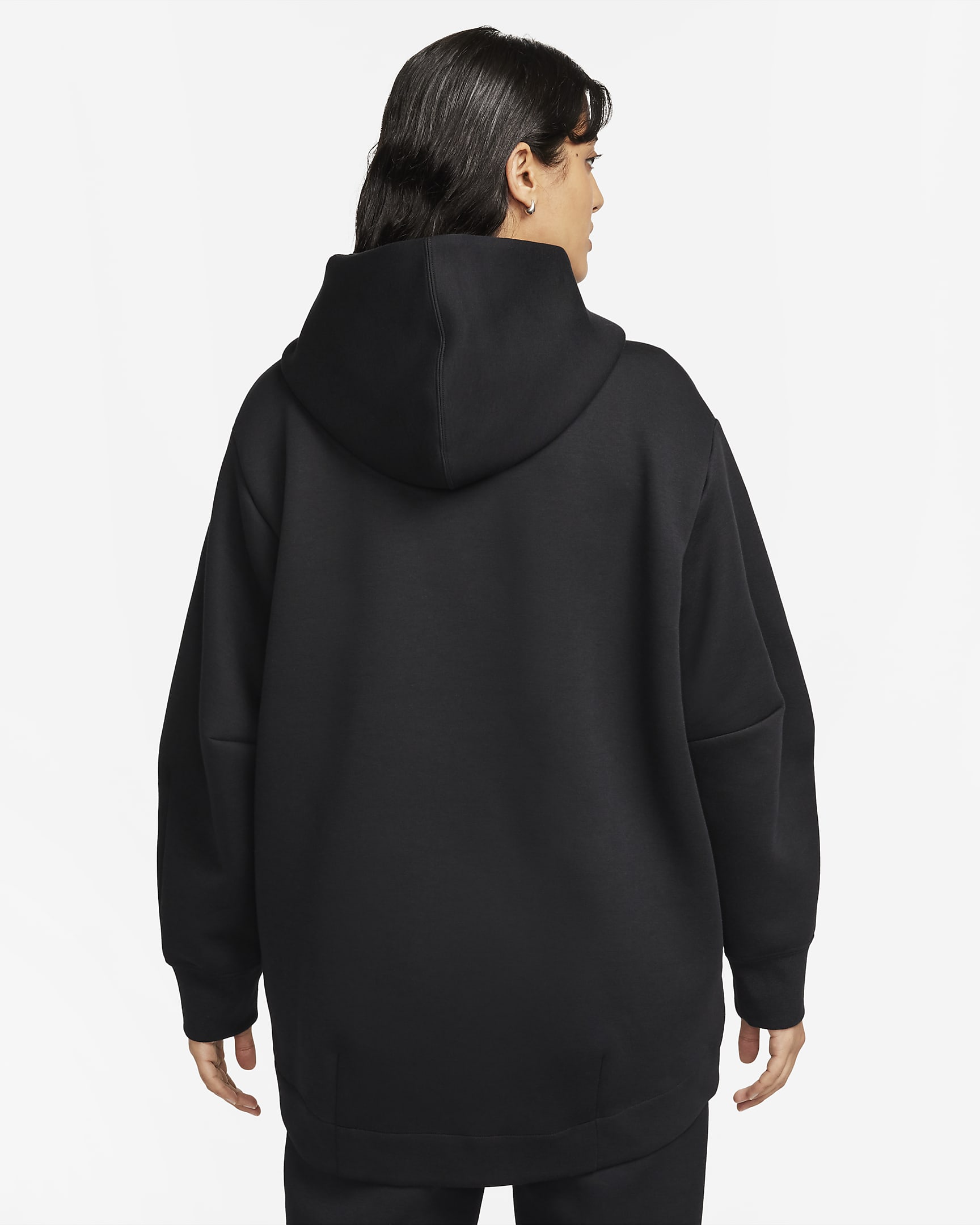 Nike Sportswear Tech Fleece Women's Oversized Full-Zip Hoodie Cape - Black/Black