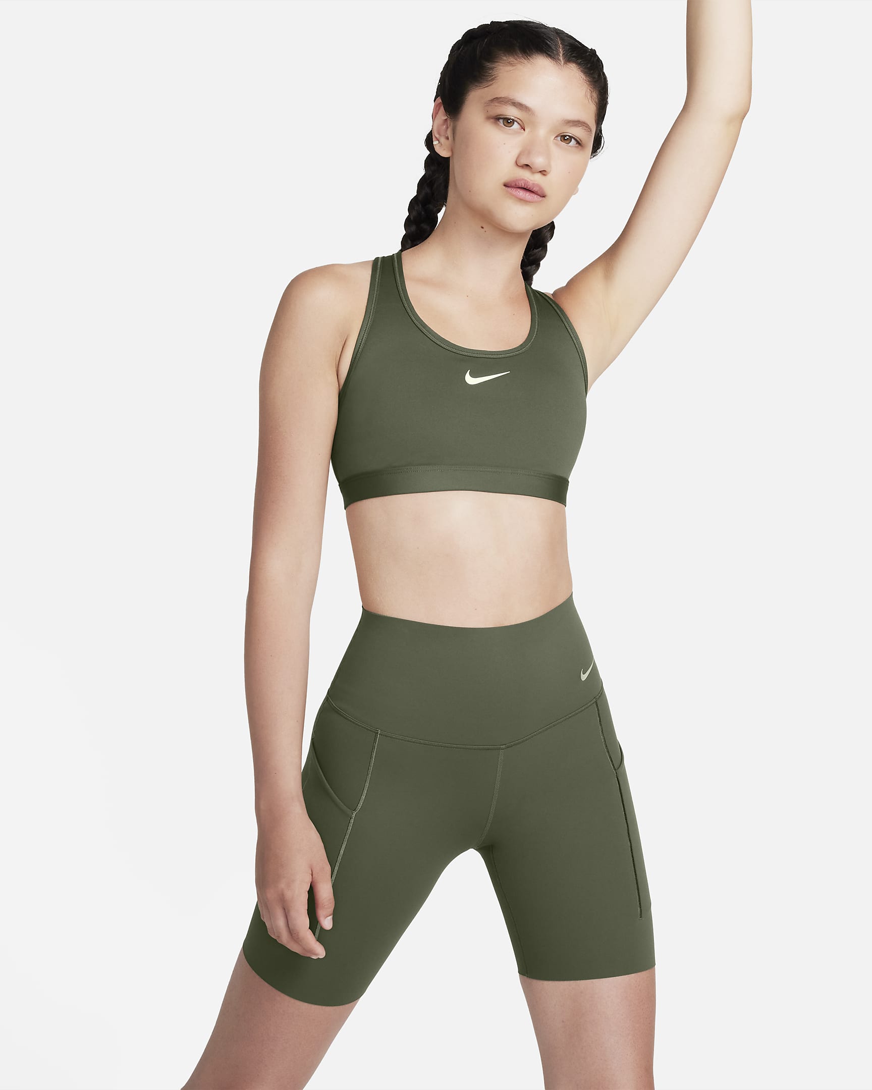 Nike Universa Women's Medium-Support High-Waisted 20cm (approx.) Biker ...