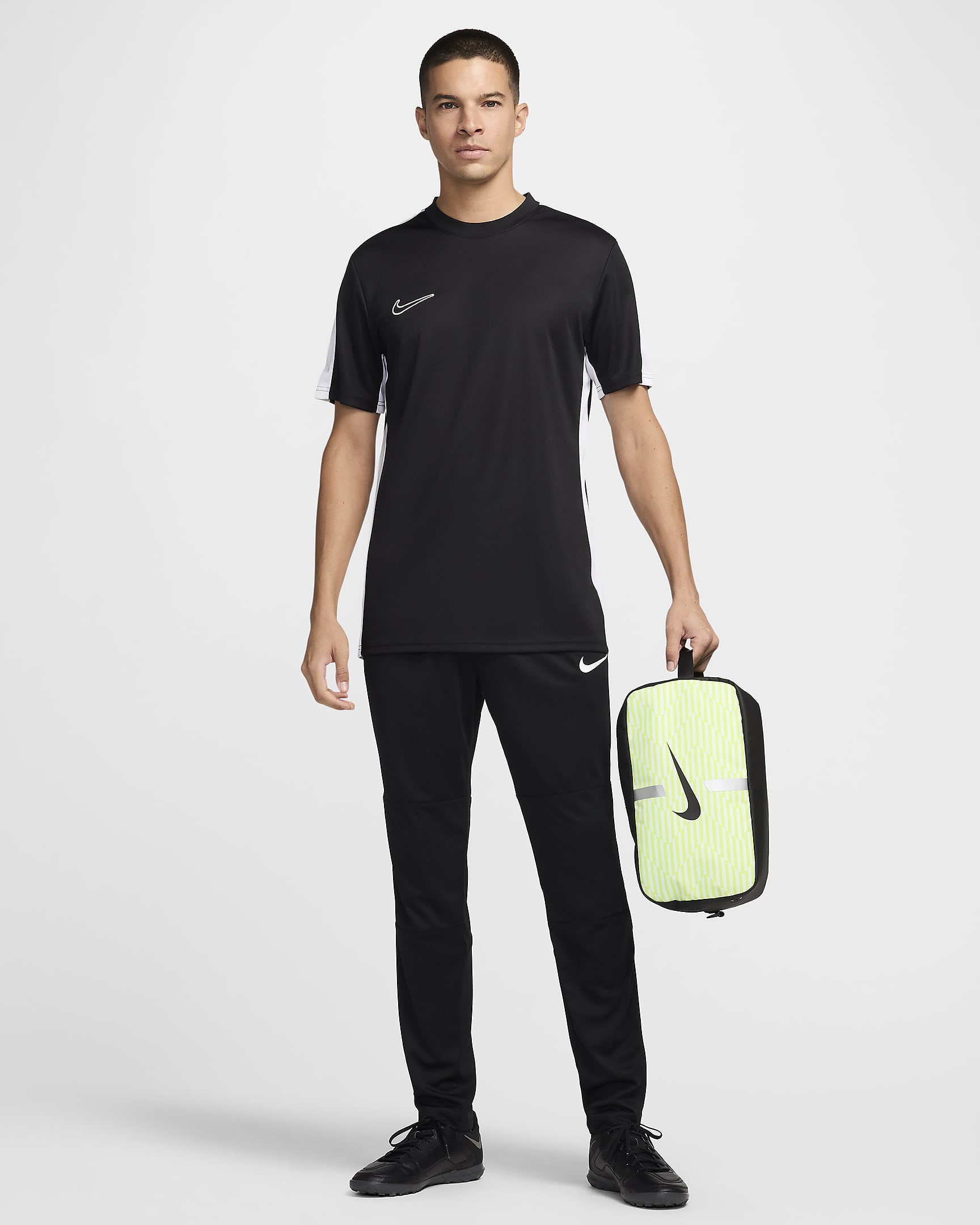 Nike Academy Fußballschuhtasche - Schwarz/Volt/Schwarz