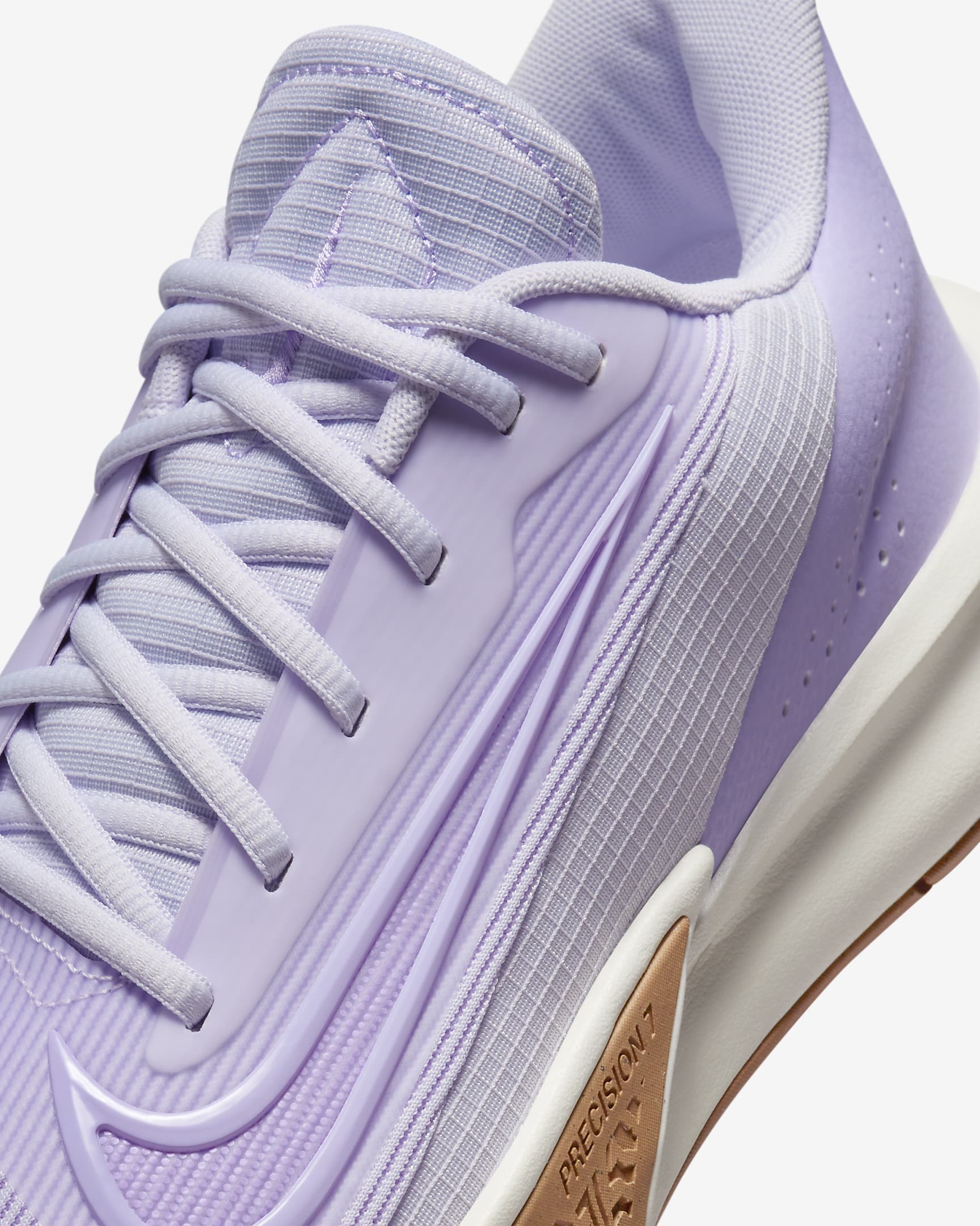 รองเท้าบาสเก็ตบอลผู้ชาย Nike Precision 7 - Barely Grape/Sail/Dusted Clay/Lilac Bloom