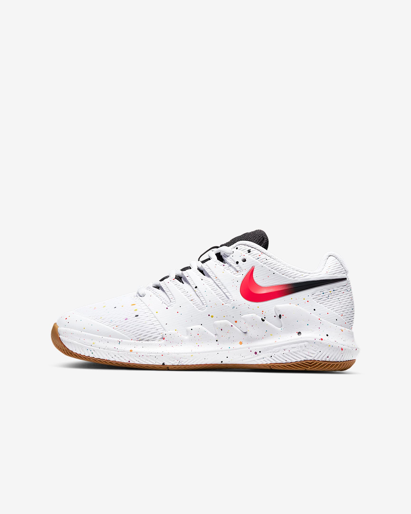 NikeCourt Jr. Vapor X Zapatillas de tenis - Niño/a y niño/a pequeño/a - Blanco/Oracle Aqua/Off Noir/Laser Crimson