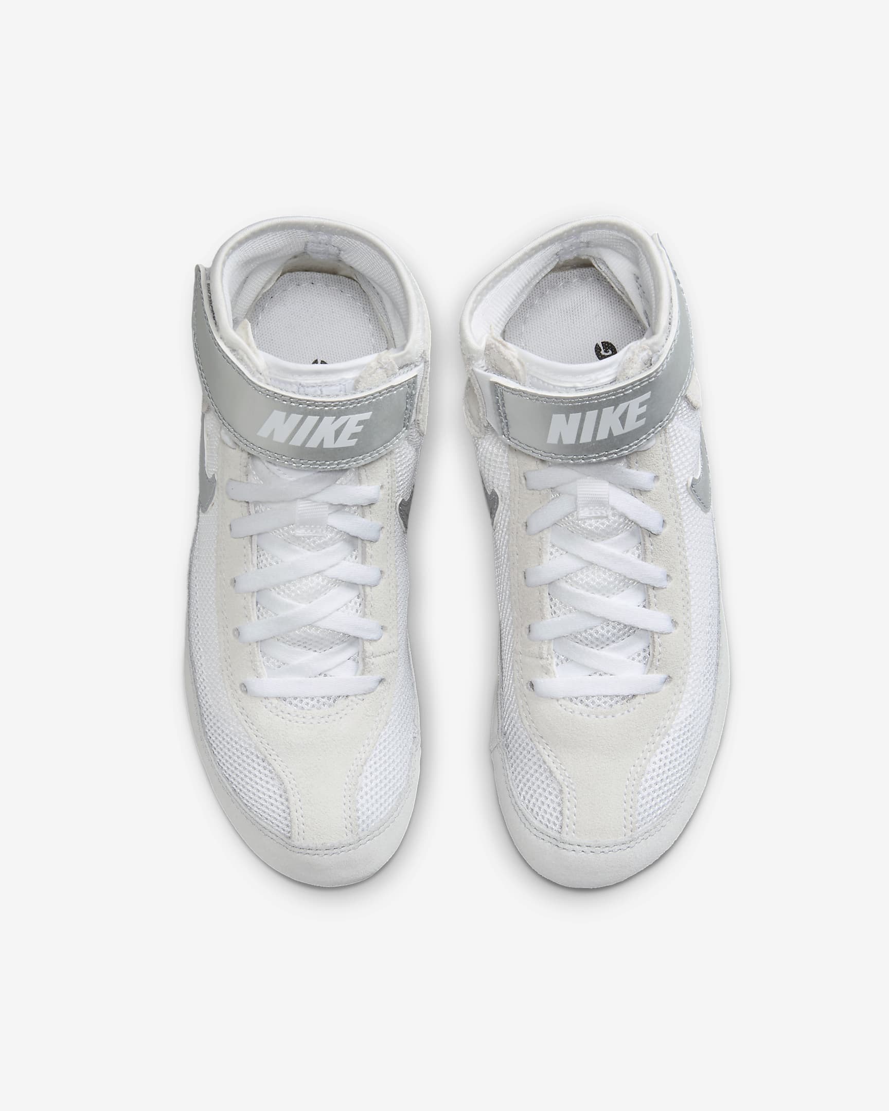 Tenis de lucha para niños grandes Nike SpeedSweep 7 - Blanco/Plata metalizado/Plata metalizado