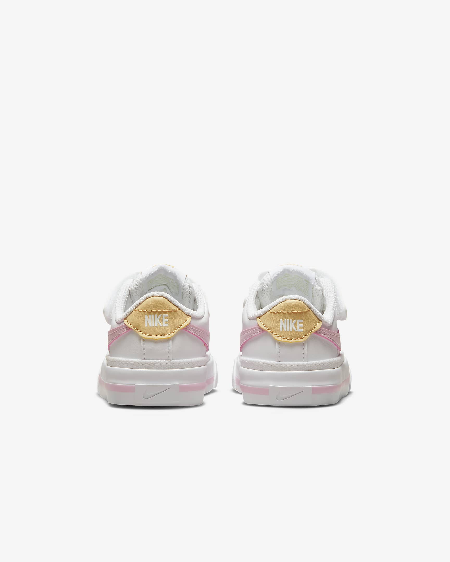 NikeCourt Legacy Baby/Toddler Shoes - White/Sesame/Honeydew/Pink Foam