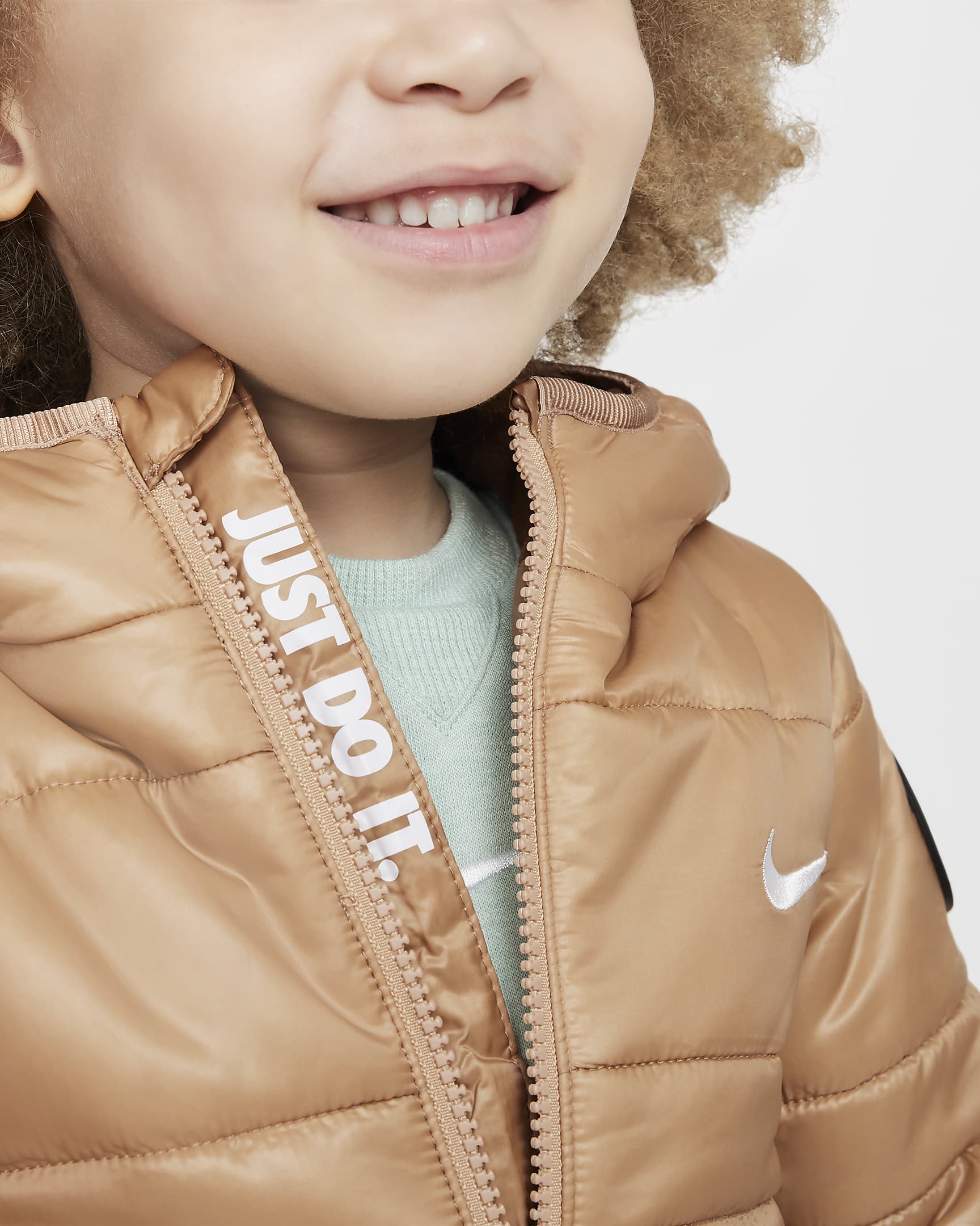 Nike Toddler Filled Quilted Jacket - Hemp