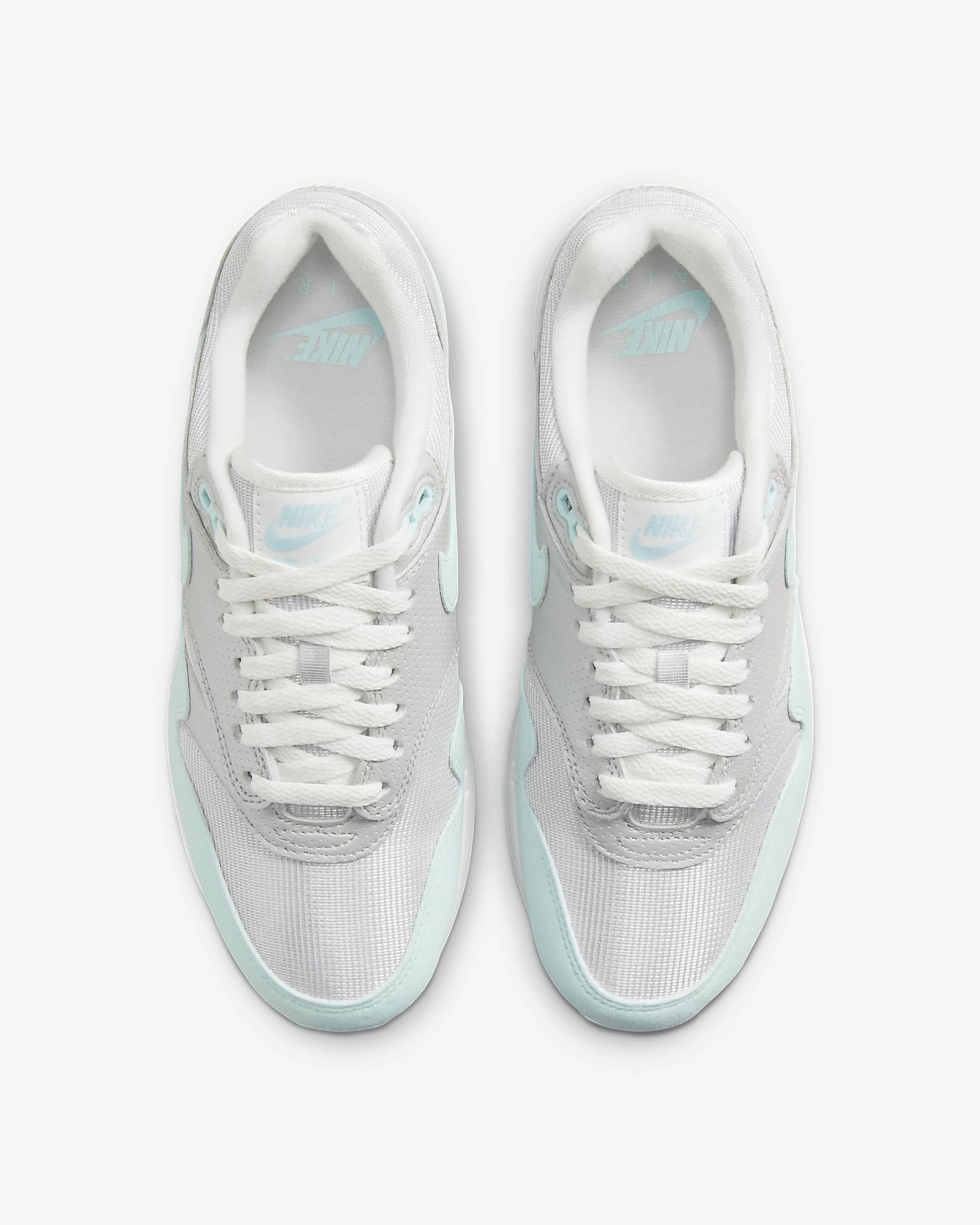 Nike Air Max 1 '87 Women's Shoes - Metallic Platinum/Flat Pewter/Summit White/Glacier Blue