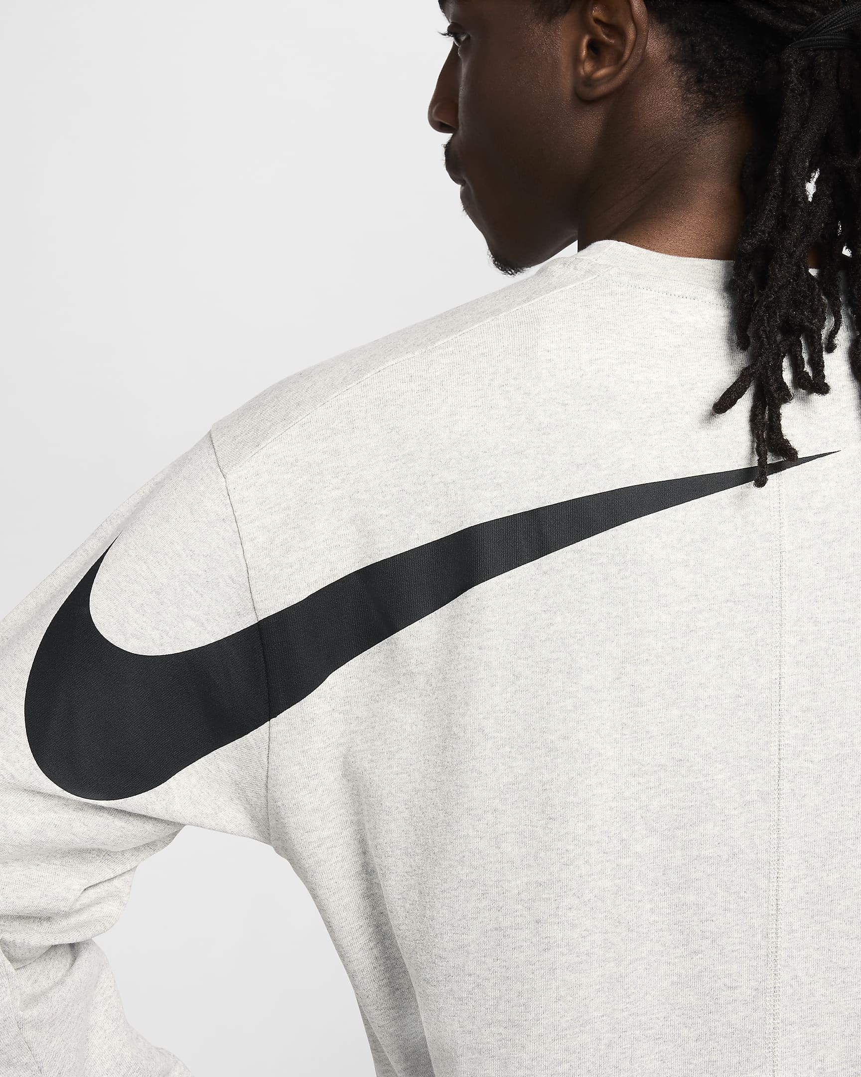 Haut à manches longues Nike ISPA - Grey Heather/Noir