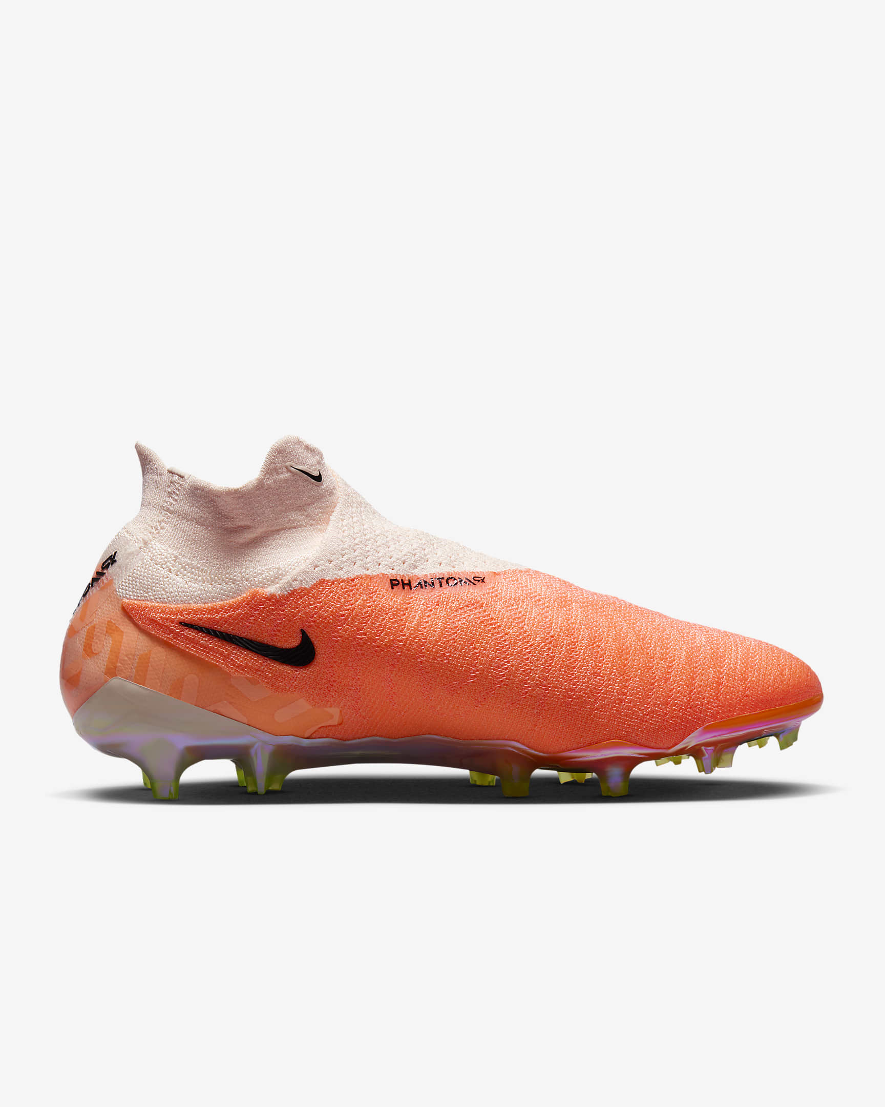 Calzado de fútbol de perfil alto para terreno firme Nike Phantom GX Elite - Guayaba hielo/Negro