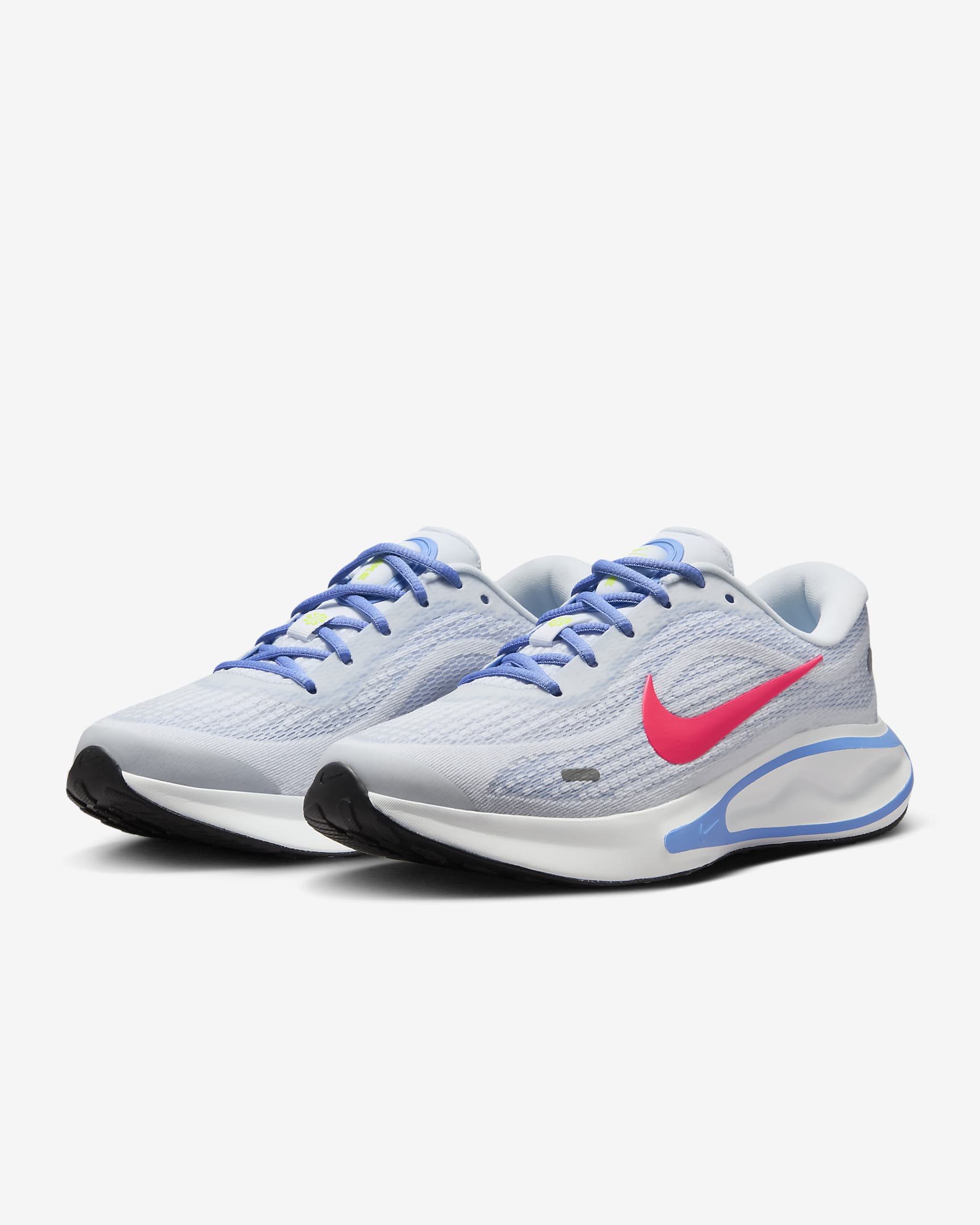 Nike Journey Run Women's Road Running Shoes - White/Royal Pulse/Volt/Hot Punch