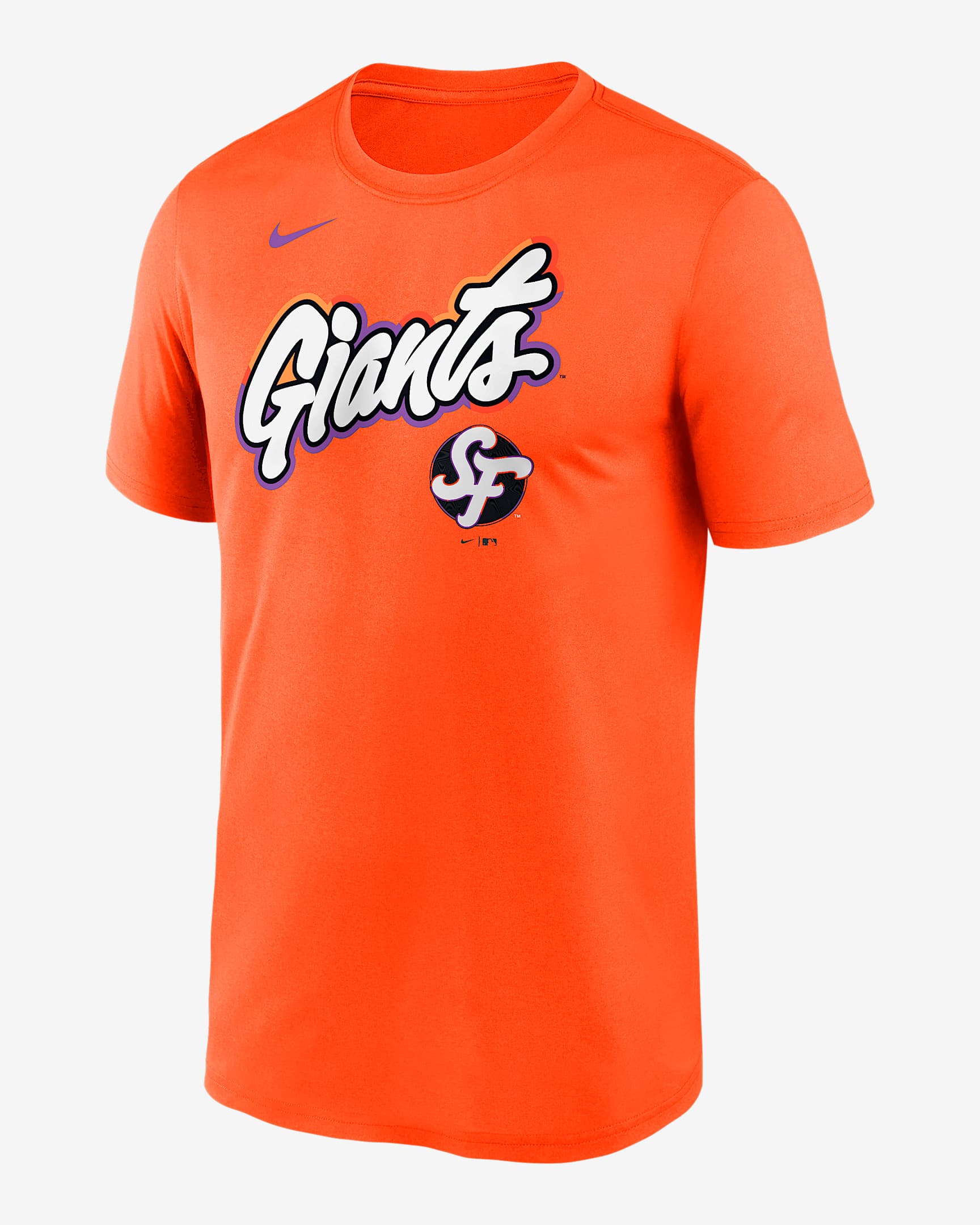 San Francisco Giants City Connect Team Phrase Script Legend Men's Nike Dri-FIT MLB T-Shirt - Orange
