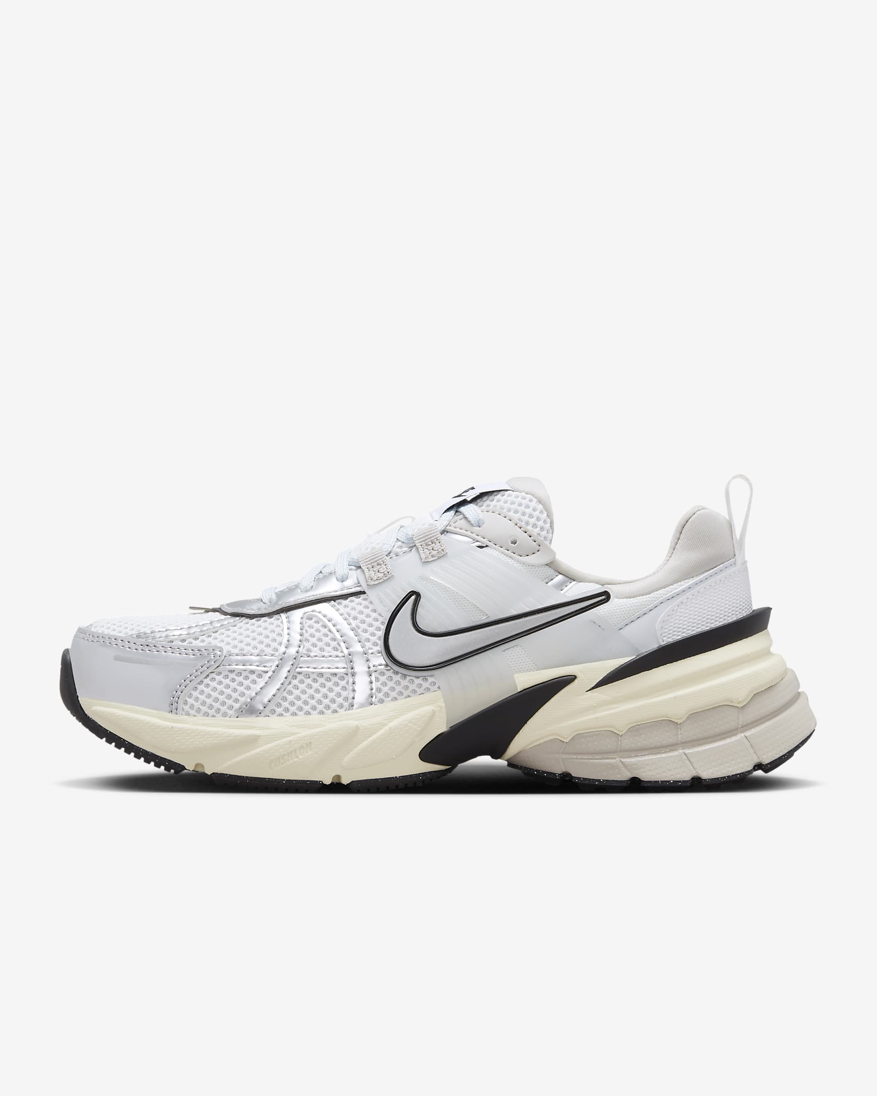 Nike V2K Run Shoes - Summit White/Pure Platinum/Light Iron Ore/Metallic Silver