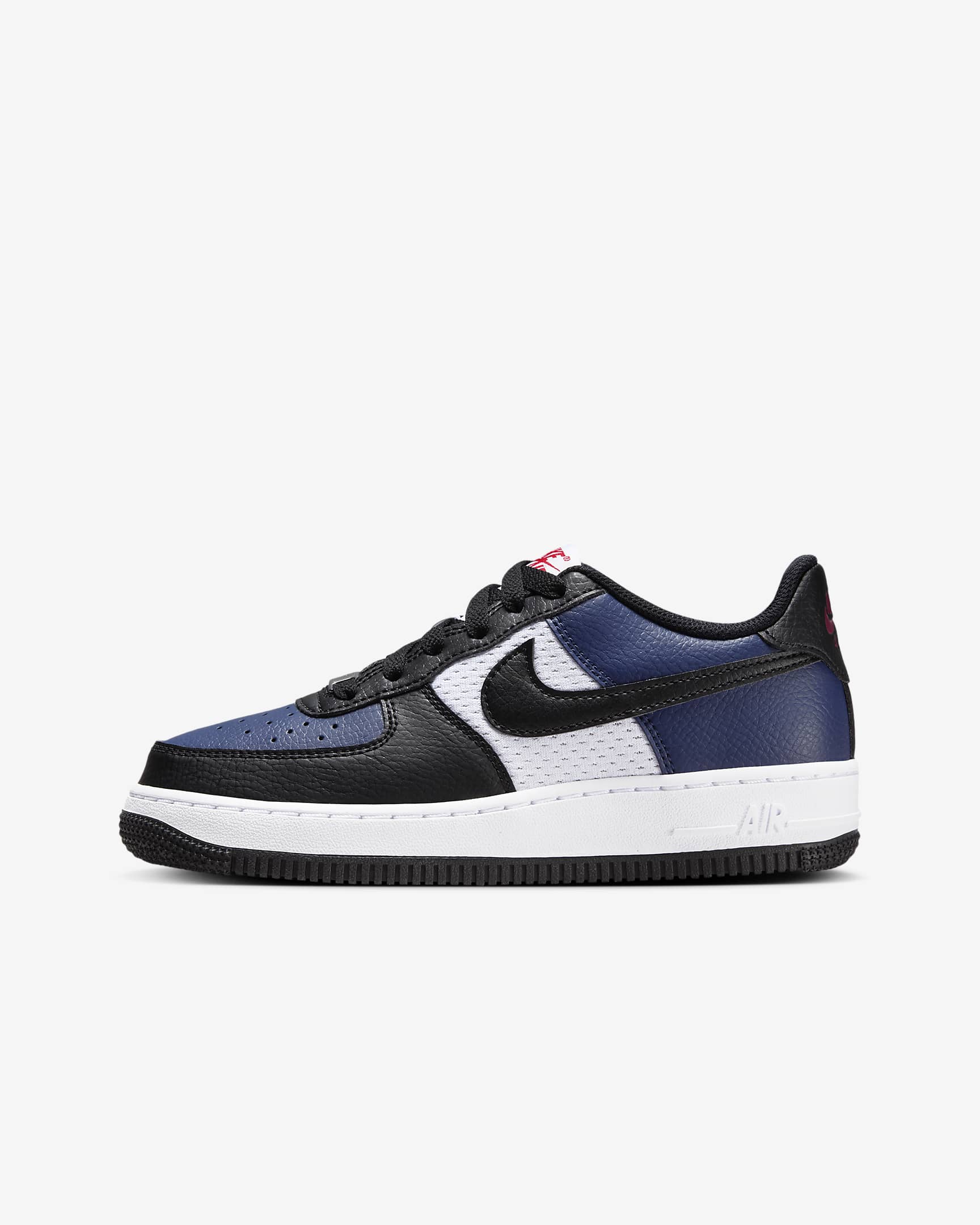 Chaussure Nike Air Force 1 pour ado - Midnight Navy/Blanc/University Red/Noir