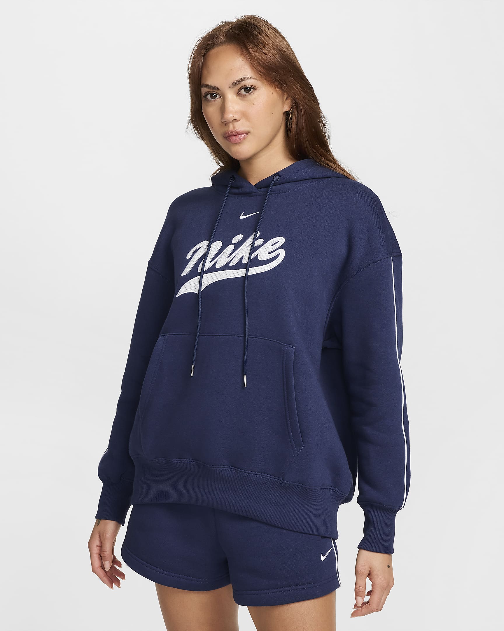 Nike Sportswear Phoenix Fleece hoodie voor dames - Midnight Navy