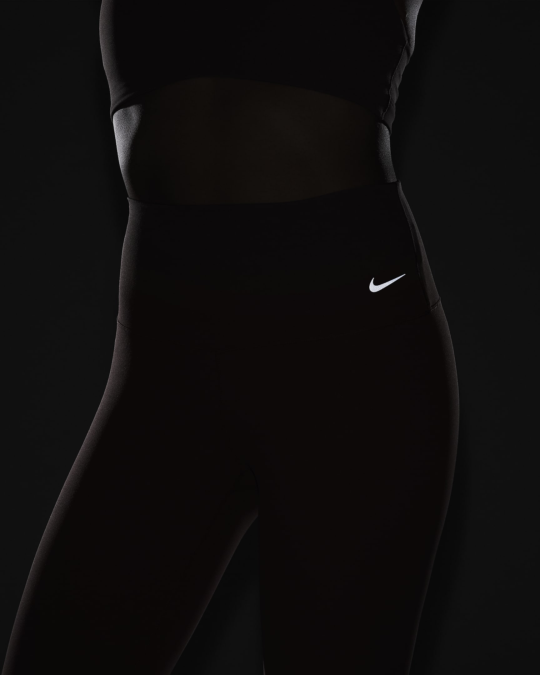 Leggings a tutta lunghezza a vita alta e sostegno leggero Nike Zenvy – Donna - Canyon Pink/Nero