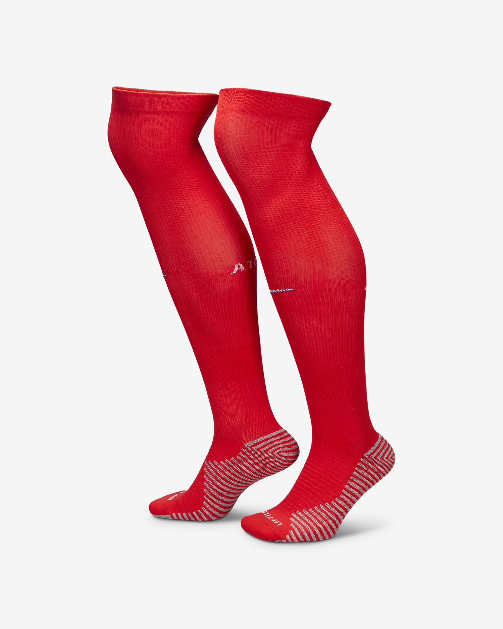 Chaussettes de foot montantes Nike Dri-FIT Atlético Madrid Strike Domicile - Light Crimson/Blanc